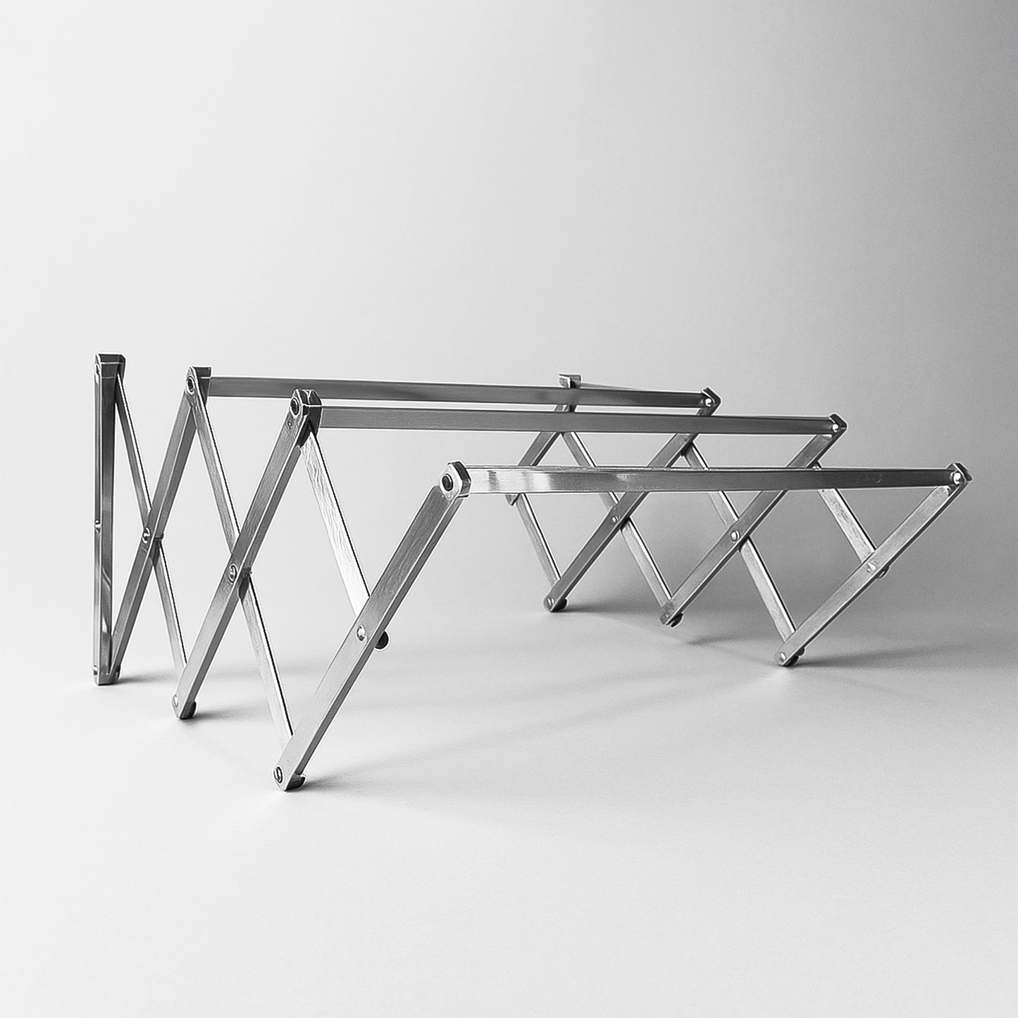 Stainless Steel Wall-mounted Folding Clothes Drying Rack - Happy Price - Image 2