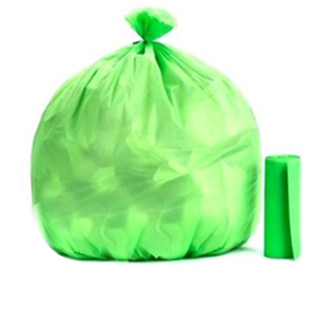 Biodegradable Trash Bags Roll (19 X 21 Inch), Green, Eco-Friendly Waste Disposal - Happy Price - Image 6