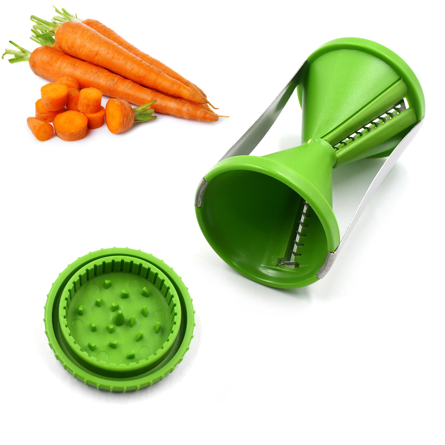 Portable Spiralizer Vegetable Slicer Handheld Spiralizer Peeler Stainless Steel Spiral Slicer For Salad Vegetables Fruit Slicer - Happy Price - Image 7