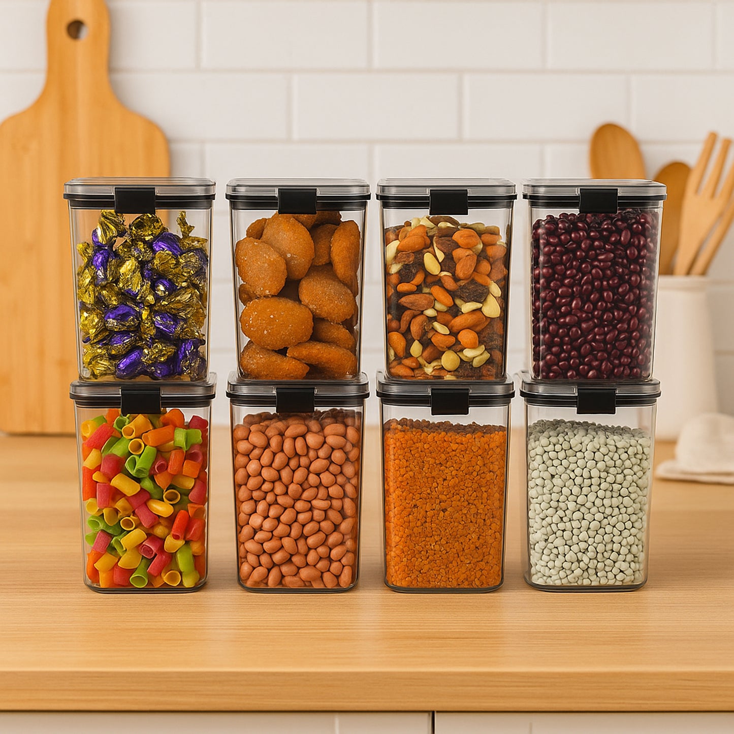 1200 Ml Airtight Lock  Lock Food Storage Container Set  2 Piece - Happy Price - Image 7