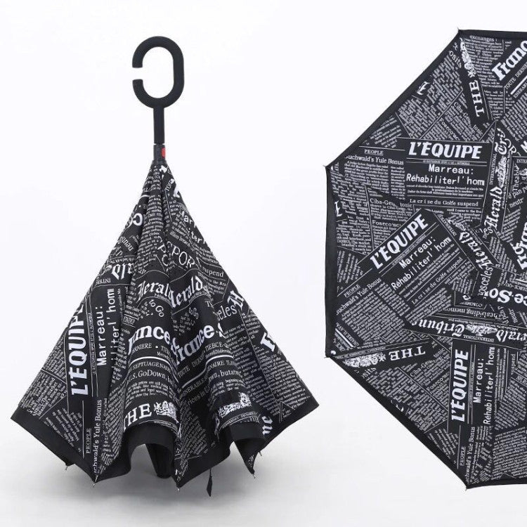 Printed Travel Windproof Umbrella (Reverse Umbrella) - Happy Price - Image 6