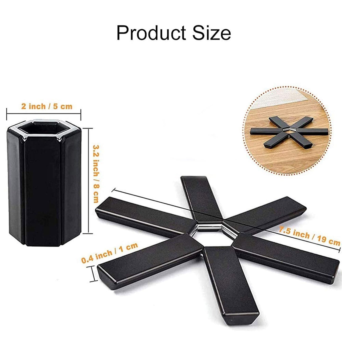 Foldable Hot Pot Stand - Heat Resistant Trivet Mat (1 Pc) - Happy Price - Image 3