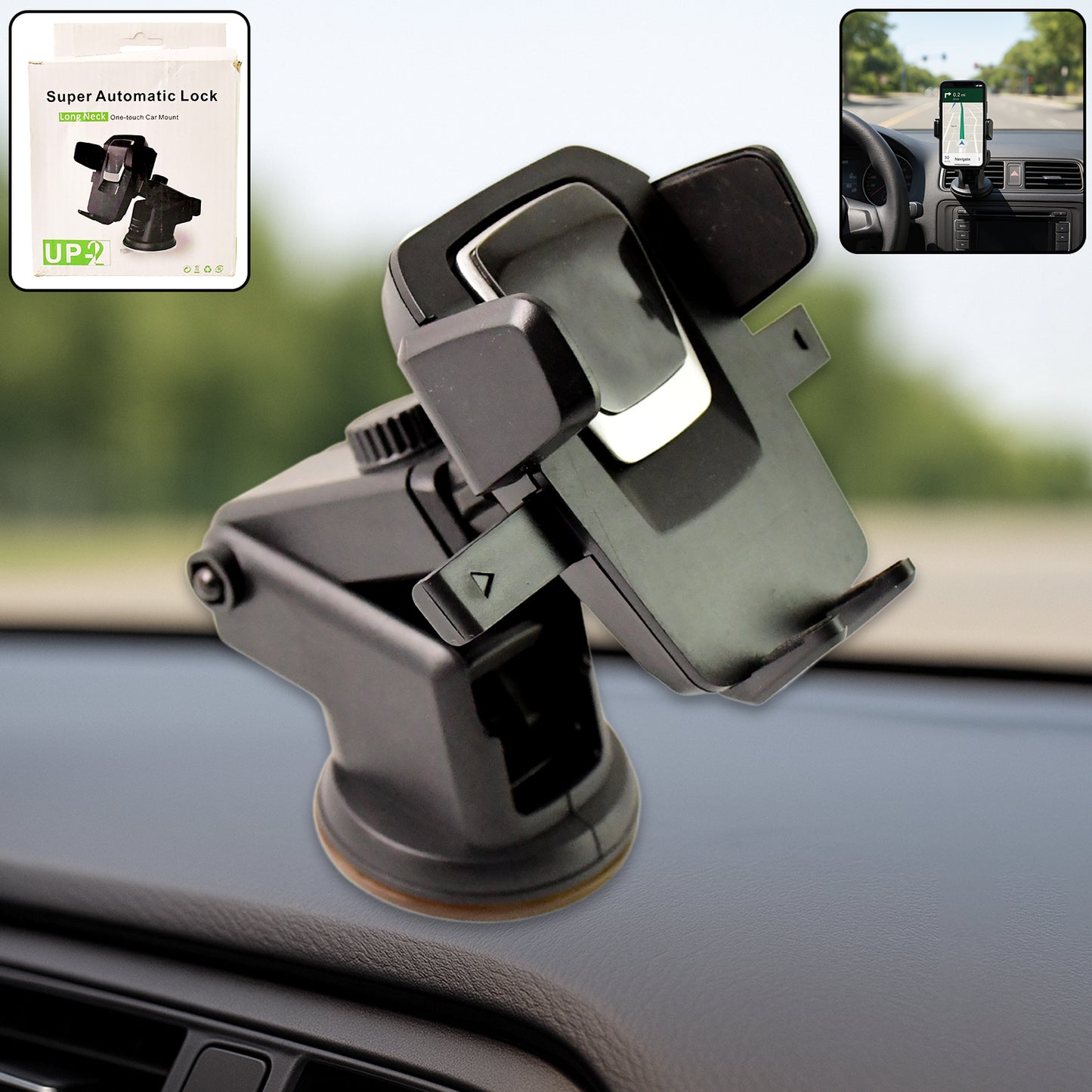 Adjustable Car & Desk Mount Holder for Smartphones & Tablets (Multicolour) - Happy Price - Image 2