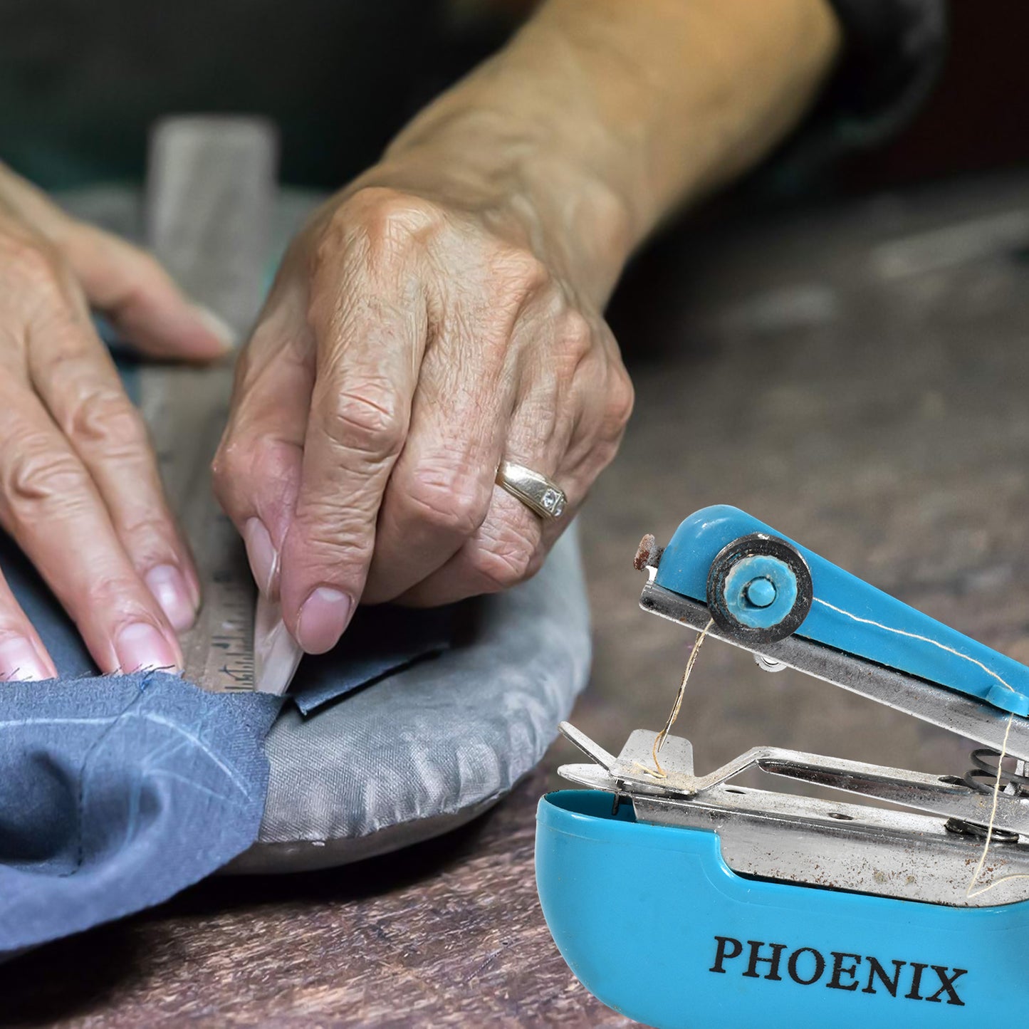 Handy Stitching Stapler Machine Pocket Portable Mini Sewing Cordless Hand-operated Manual Stitch Stapler Sillai Machine For Garment Cloth - Happy Price - Image 4