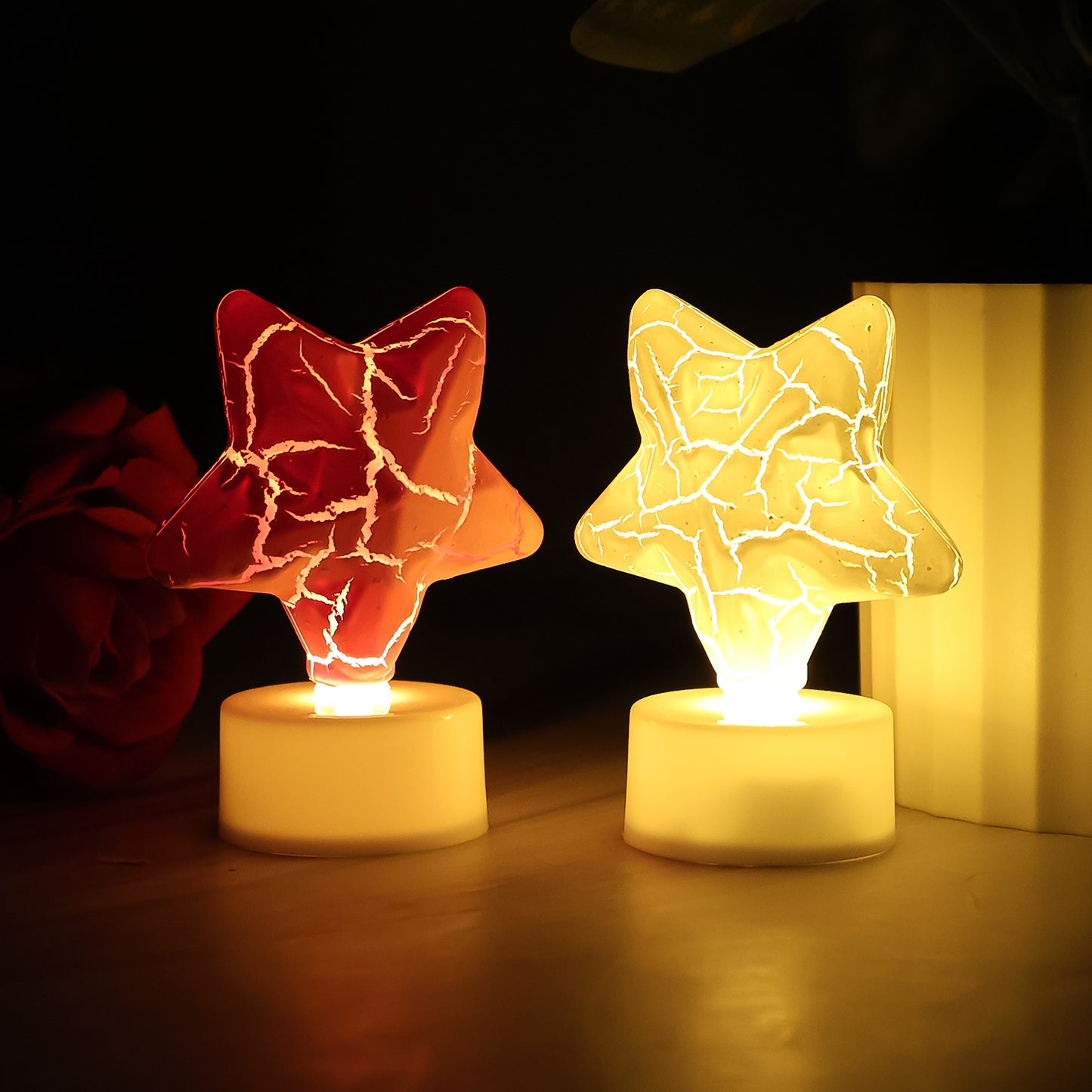 Star Shape Decorative LED Tealight Candles - 12 Pc Set - Happy Price - Image 5