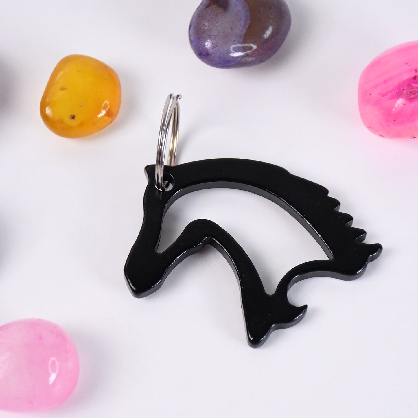 Metal Horse Face Shaped Keychain (1 Pc) - Happy Price - Image 3