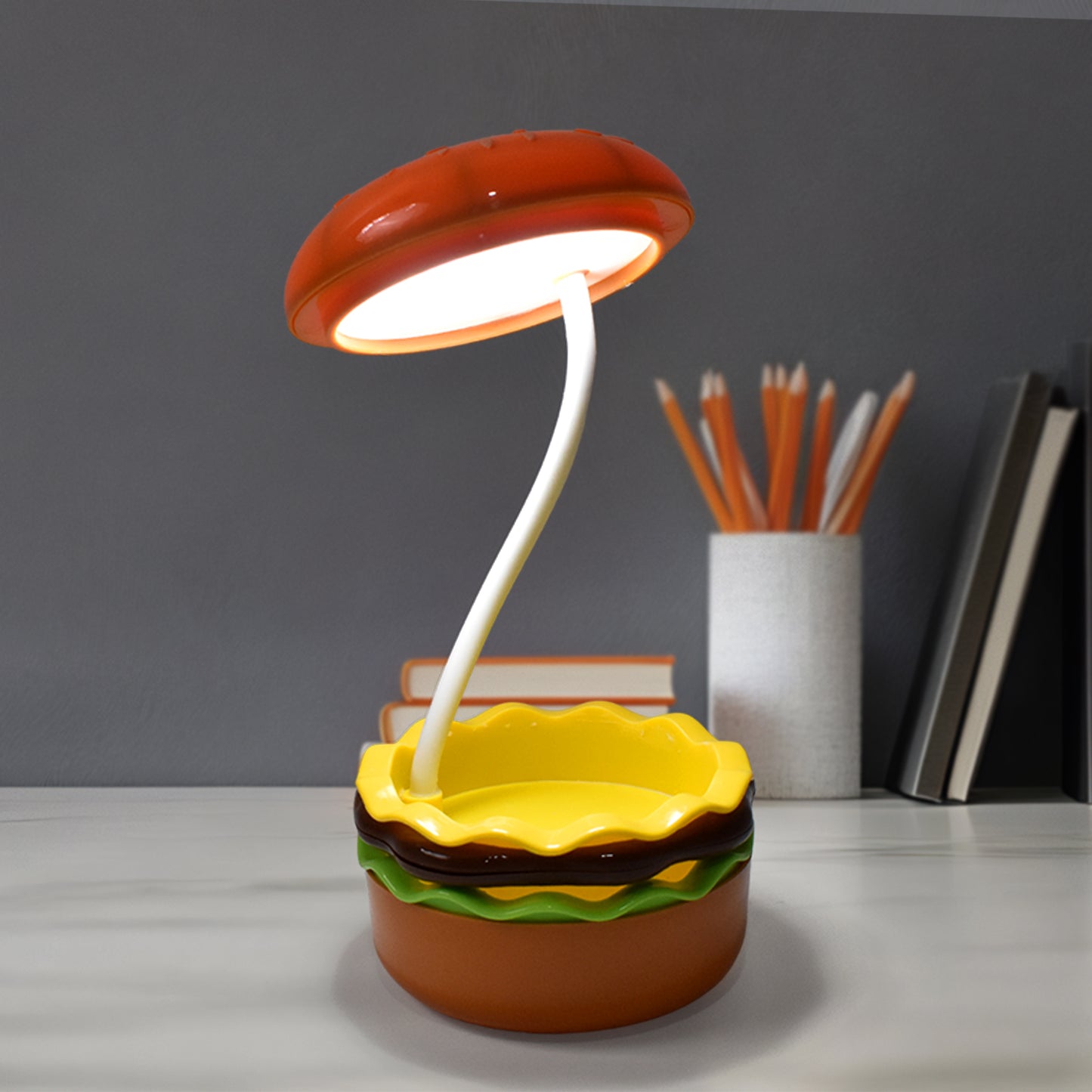 Burger Delight Folding Led Night Lamp (1 Pc) - Happy Price - Image 2