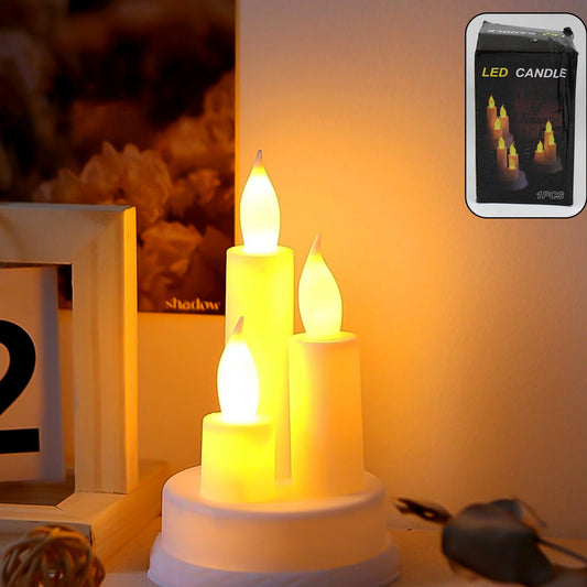 Led Taper Candles (1 Pc) - Happy Price - Image 1
