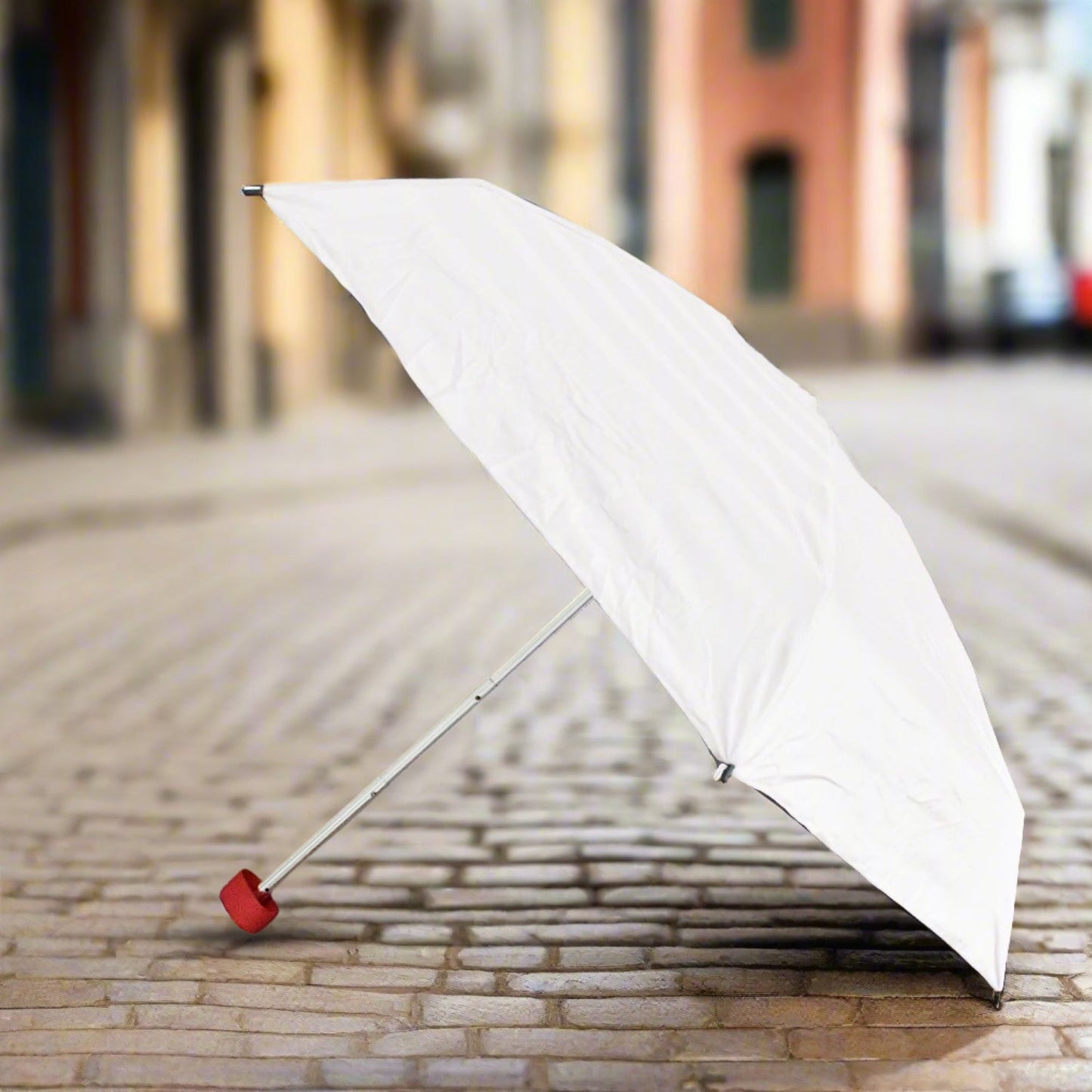 Solid Foldable Umbrella for Sun and Rain Protection (1 Piece) - Happy Price - Image 1