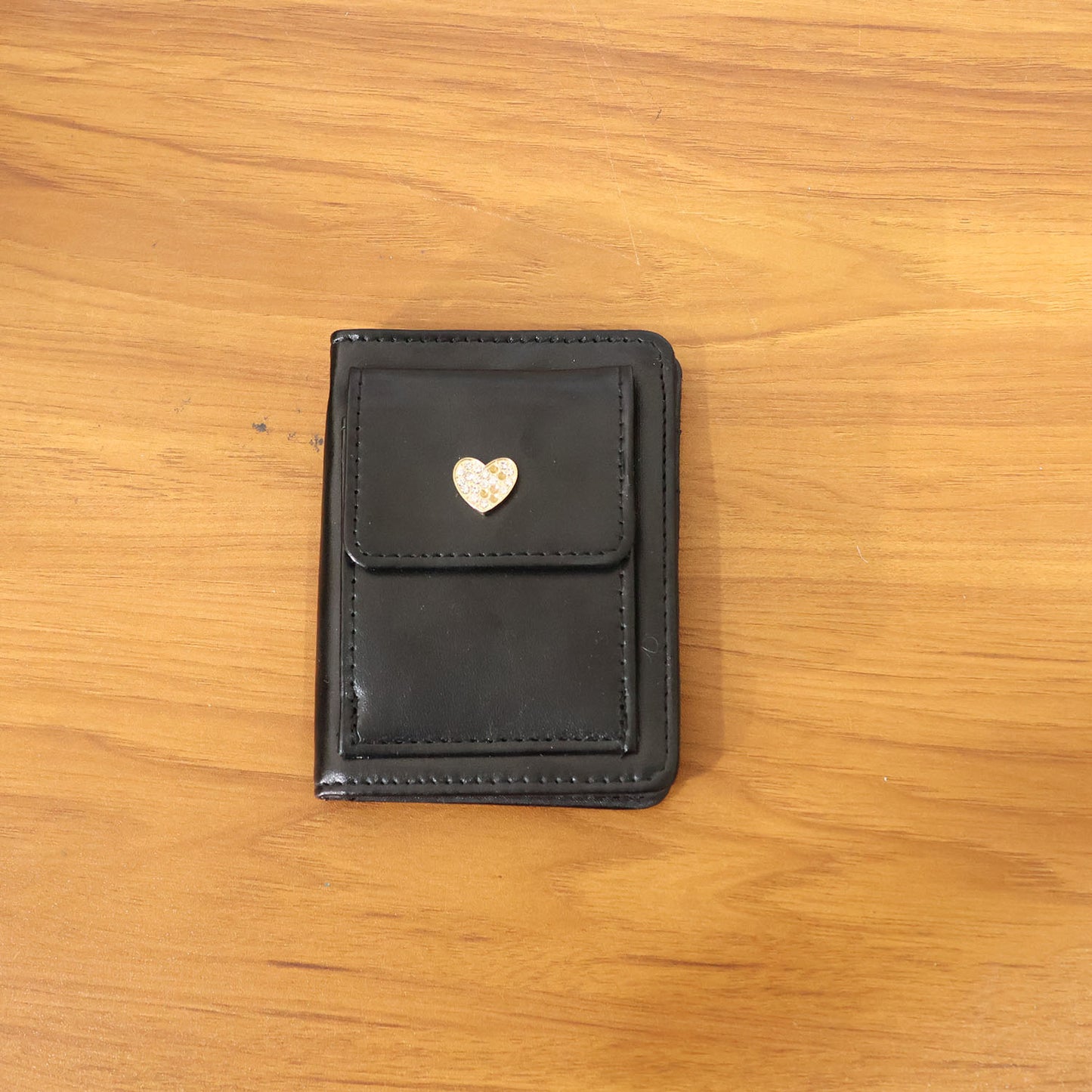 Compact Card Holder Wallet with Snap Button Closure - 1 Pc - Happy Price - Image 7