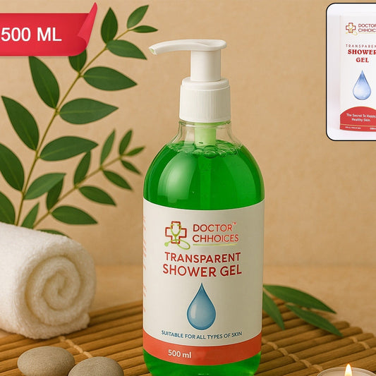 Doctor Chhoices  Choices Transparent Shower Gel  500ml Bottle With Pump Dispenser - Happy Price - Image 1