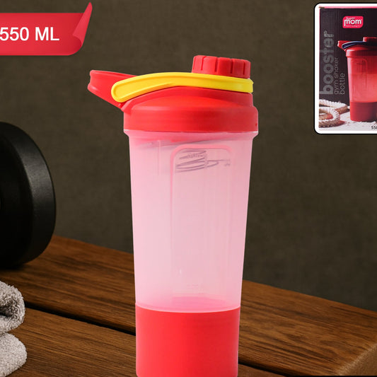 Premium Gym Shaker Bottle with Mixing Ball - 550ml, Leak-Proof for Fitness Drinks - Happy Price - Image 1