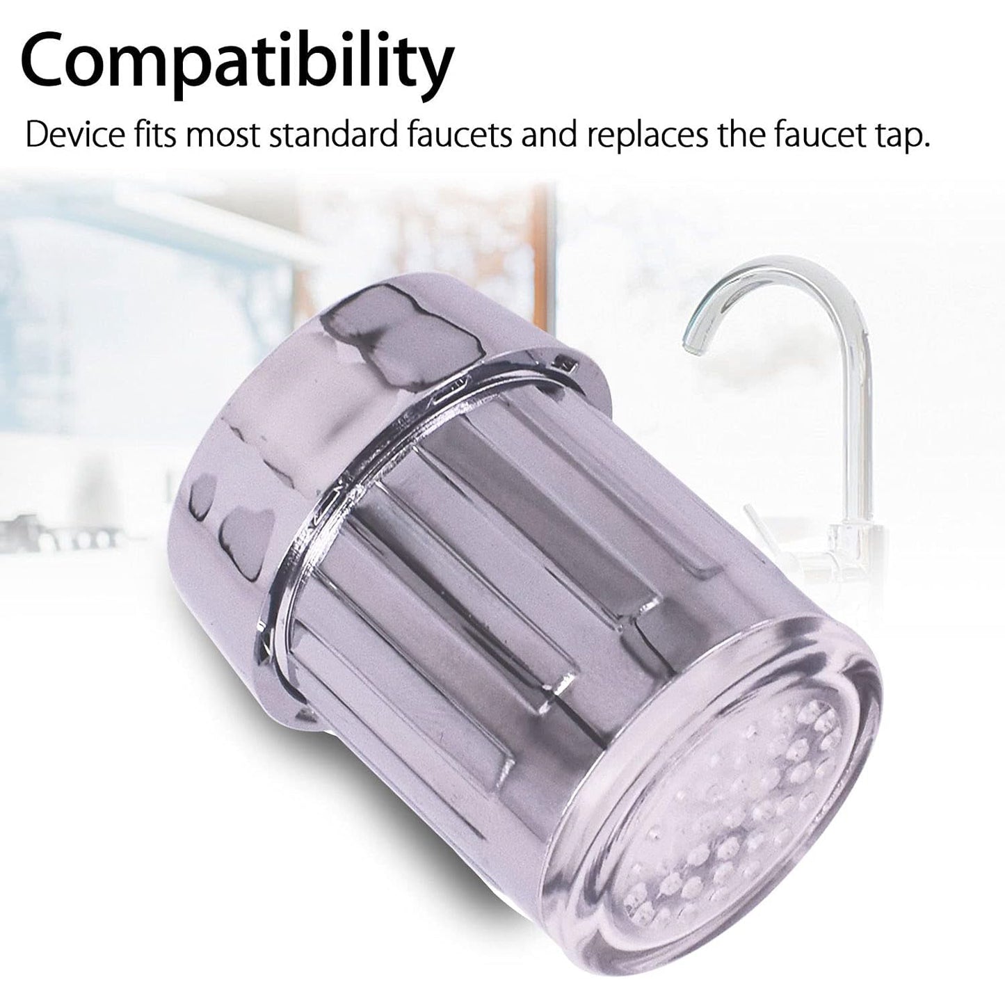 Colour Changing LED Faucet Light Adapter - 1 Piece - Happy Price - Image 3