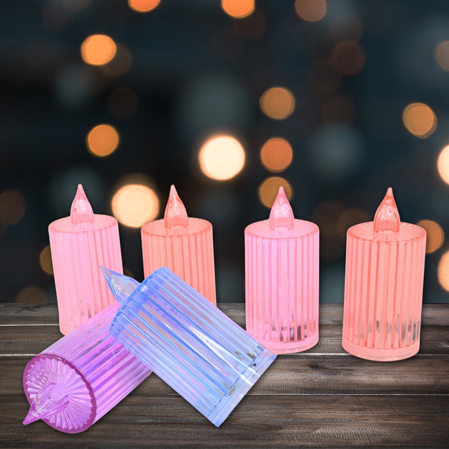 Decorative LED Candle Lights Set - 6 Pieces Flameless Electronic Candles for Home Ambiance - Happy Price - Image 5