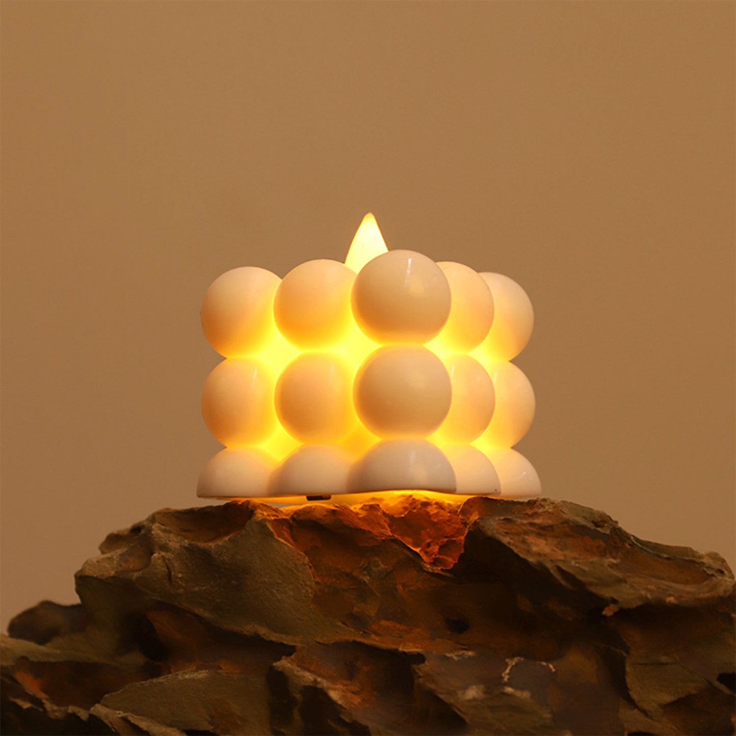 Decorative LED Bubble Candles - 6 Piece Set with Warm Glow - Happy Price - Image 4