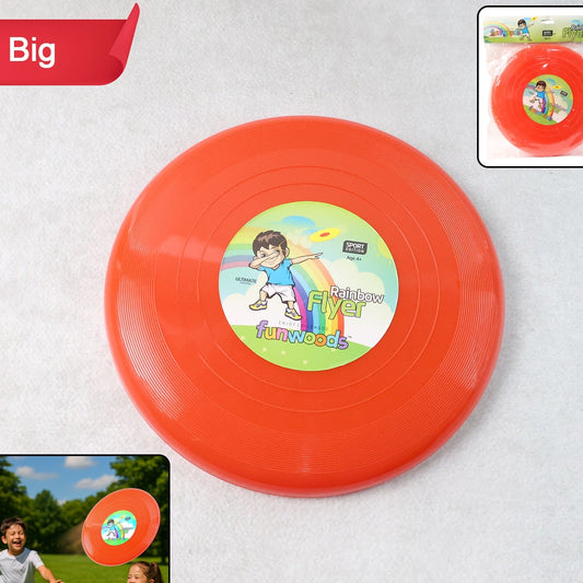 Outdoor Flying Disc Throw & Catch Toy - Aerodynamic Plastic Frisbee for Kids & Family (1 Pc) - Happy Price - Image 1