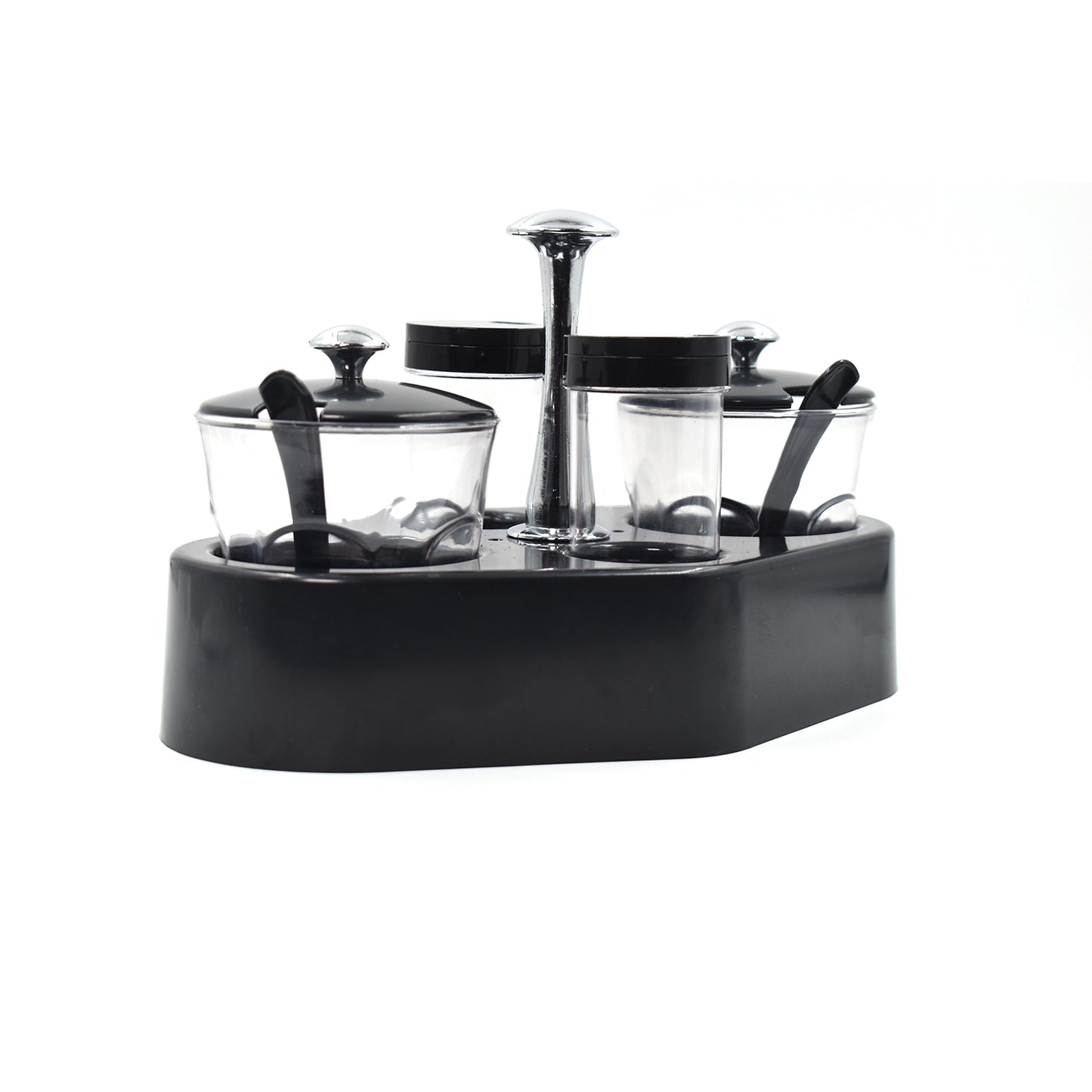 Ganesh Rendy Condiment Set For Kitchen Transparent Jar For Easy To Access Spice 1 Piece Spice Set  (Plastic) - Happy Price - Image 3