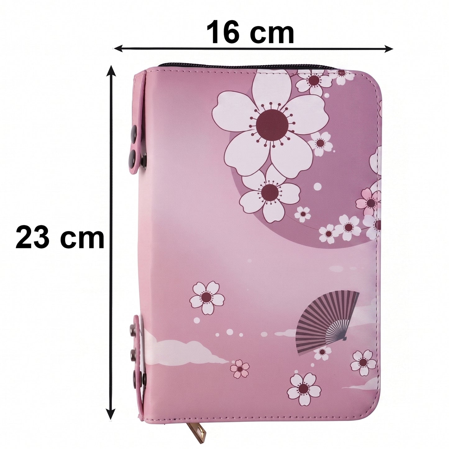 1 Pc Stylish Zippered Makeup Organizer Pouch - Floral & Snowflake Design - Happy Price - Image 5