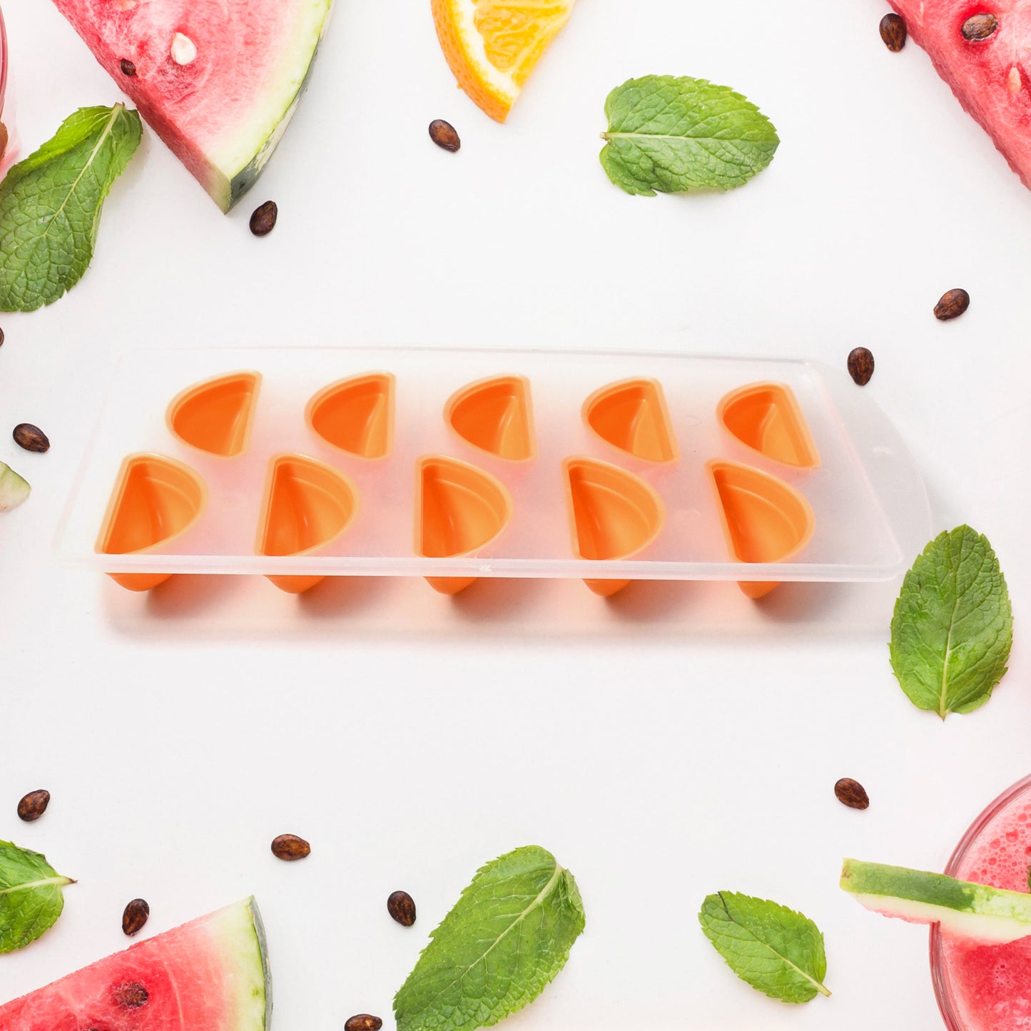 Silicone Mold Ice Cube Tray Creative Sweet Multi Type Ice Tray Buckets Ice Cube Trays Multi Fruit Shape Ice Tray (1 Pc) - Happy Price - Image 4