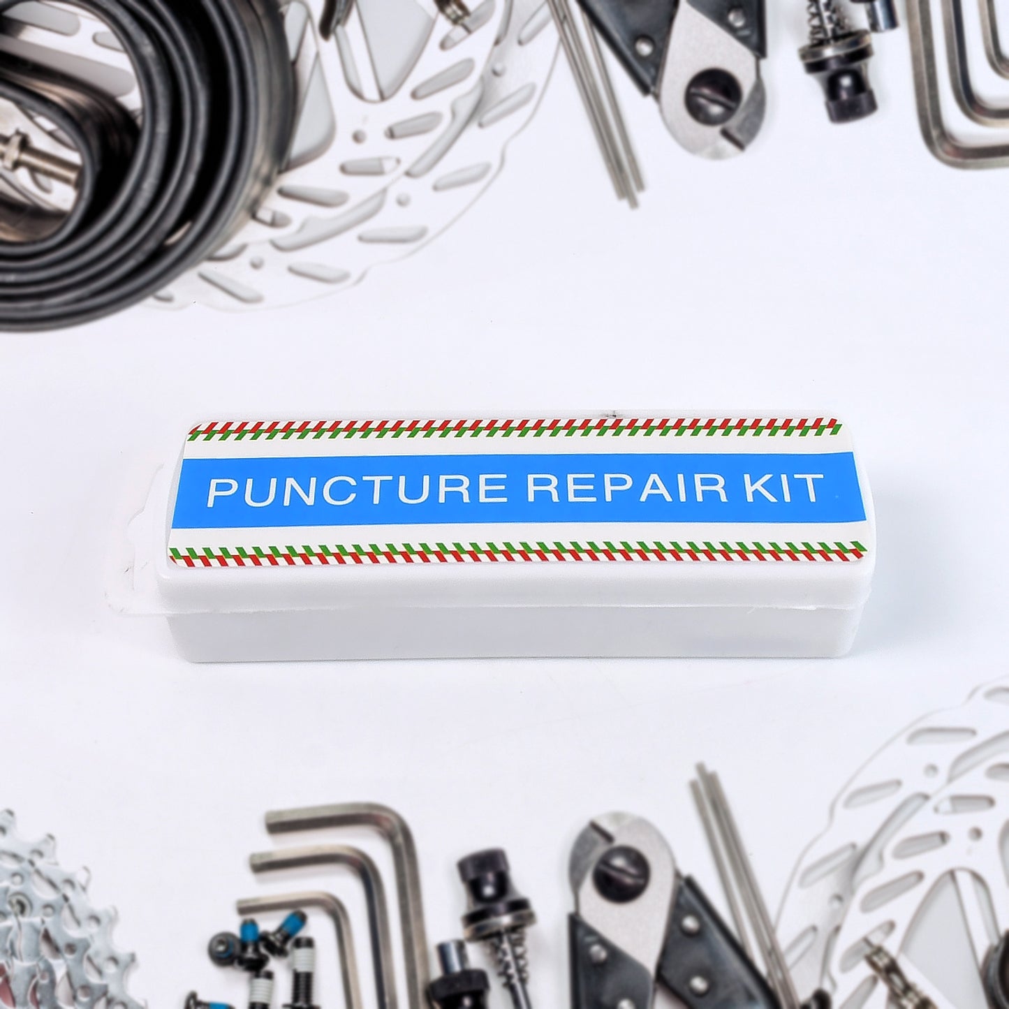 Bicycle Tire Repair Kit Puncture Repair Set With Adhesive Portable Tools - Happy Price - Image 5
