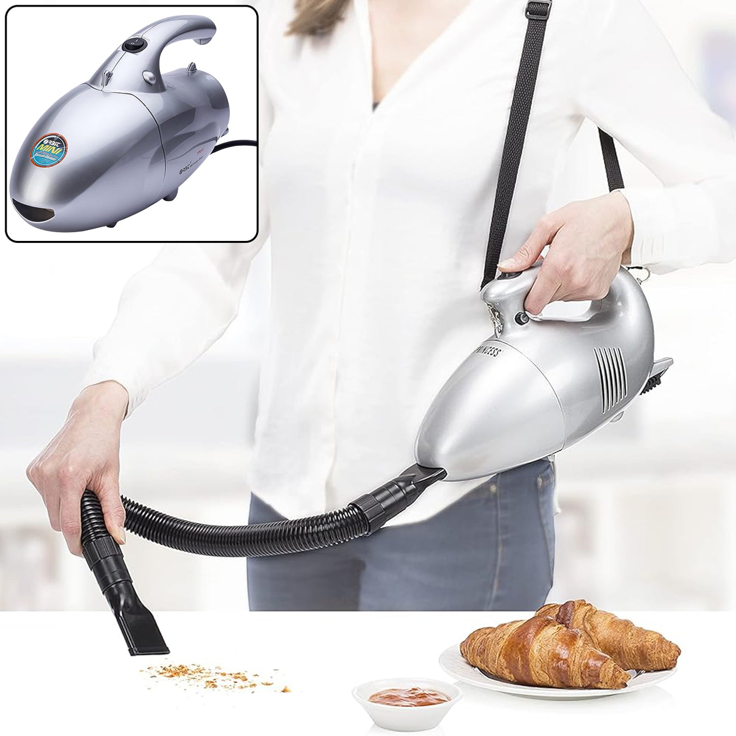 Orbit 800W Handheld Vacuum Cleaner for Home & Car - Portable Mini Dust Remover - Happy Price - Image 6