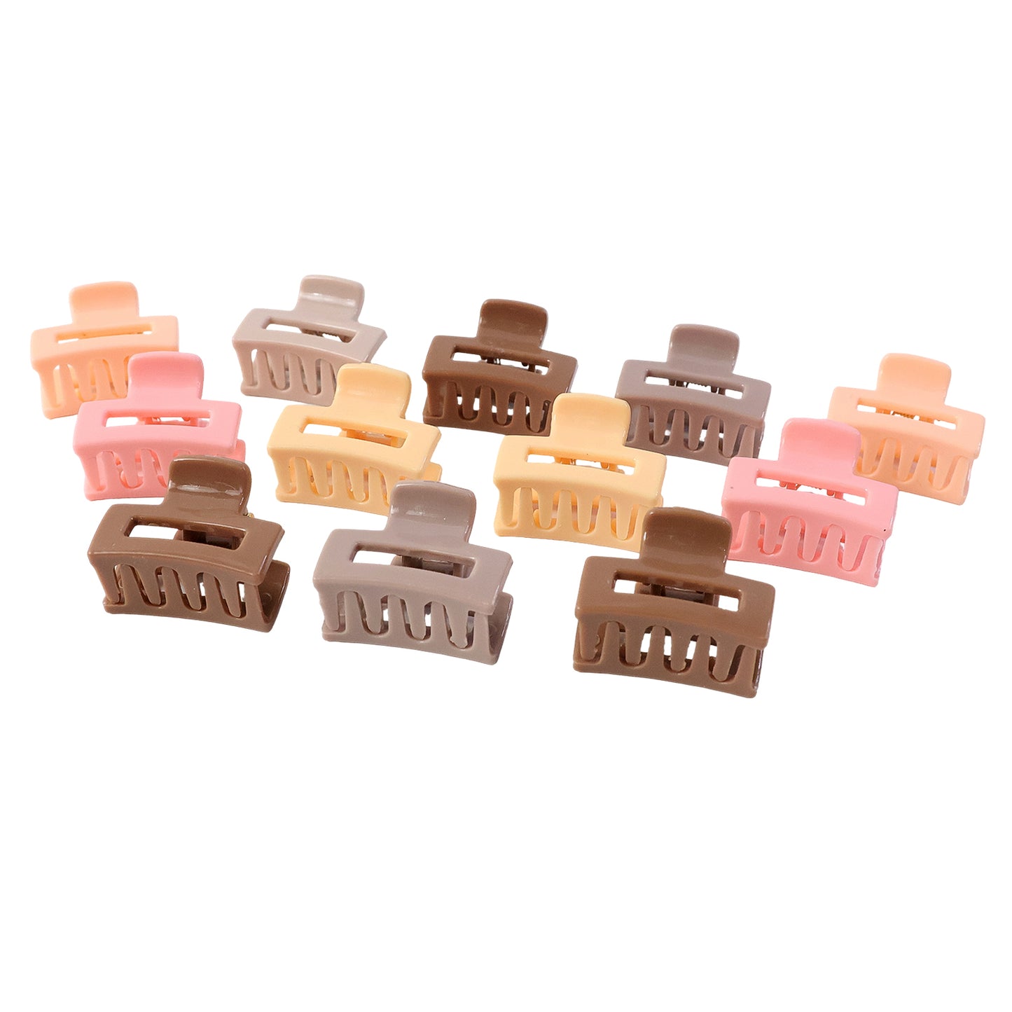 Stylish Mini Hair Claw Clips Set 12 Pc