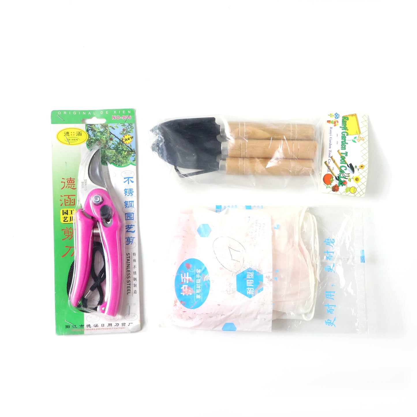 Gardening Tool Kit with Gloves (1 Set) - Hand Trowel, Transplanter, Cultivator, Pruner - Happy Price - Image 4