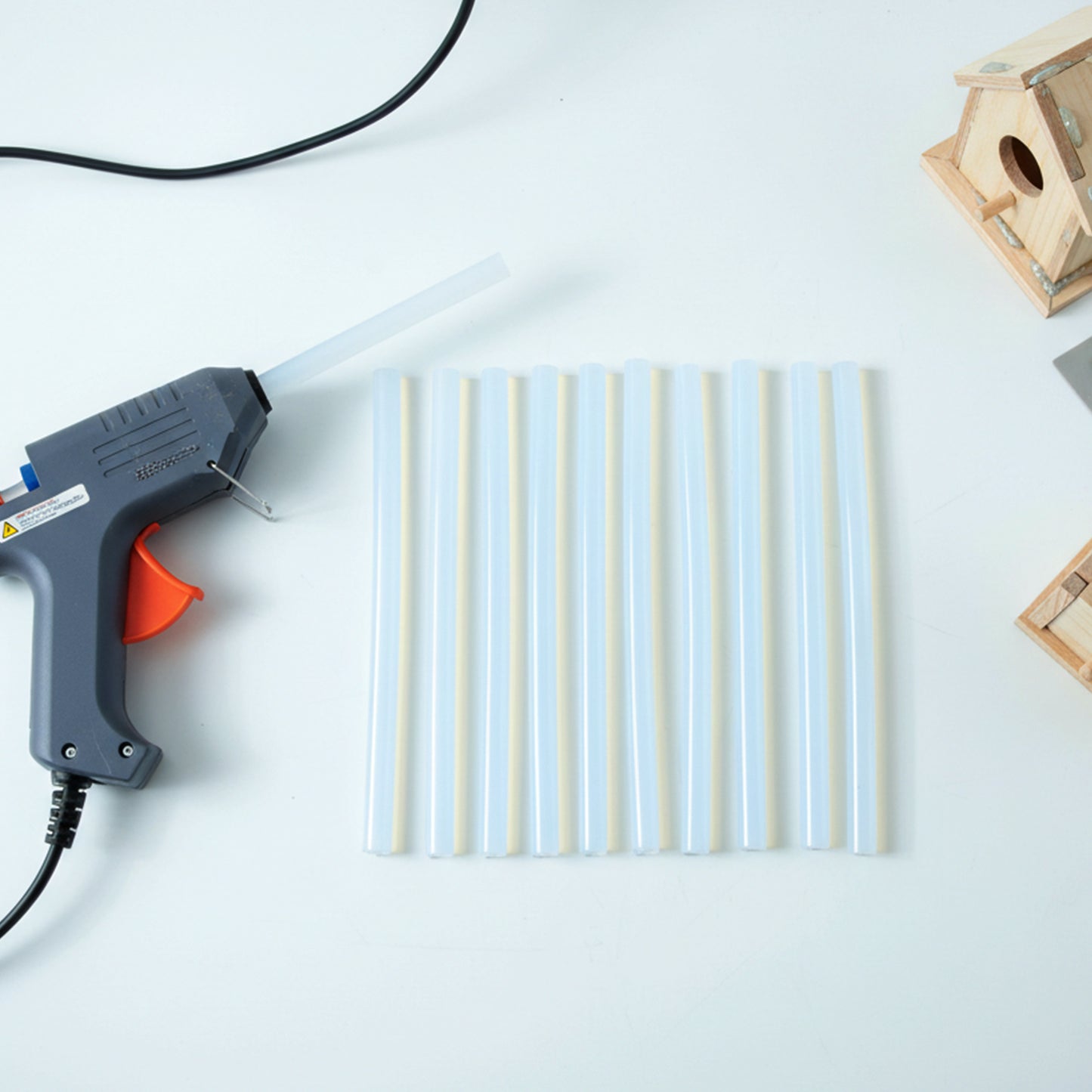 20 cm Hot Melt Glue Sticks - Strong Adhesive for Crafts & Repairs (10 Pc Set) - Happy Price - Image 5