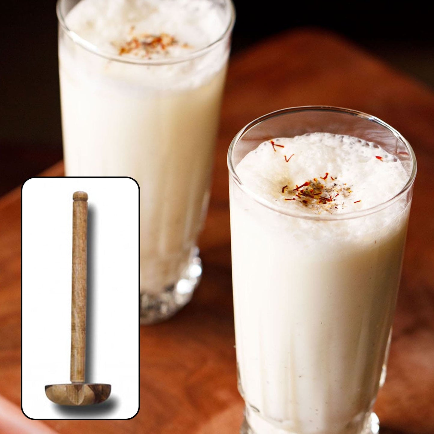 Handcrafted Wooden Kitchen Blender & Masher for Home Cooking - Happy Price - Image 5