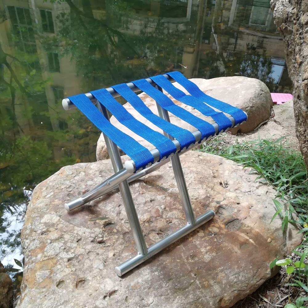 Folding Beach Tool Best Folding Stool Portable Travel Train Chair Outdoor Rest Seat Fishing Beach Picnic Hiking Backpacking Stool Camping Fishing Hiking Picnic Garden (1 Pc ) - Happy Price - Image 3