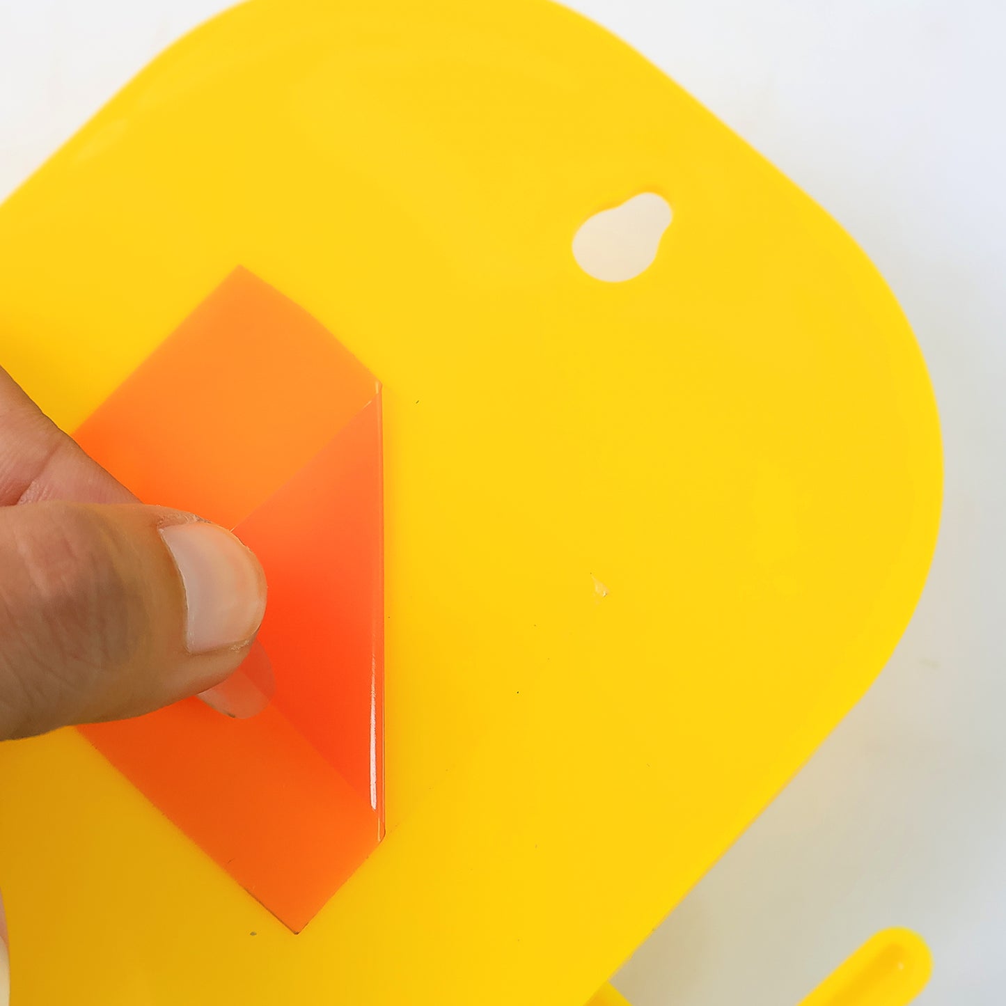 1 Pc Orange Wallmount Mobile Stand With Hook For And Stuffs Purposes. - Happy Price - Image 5