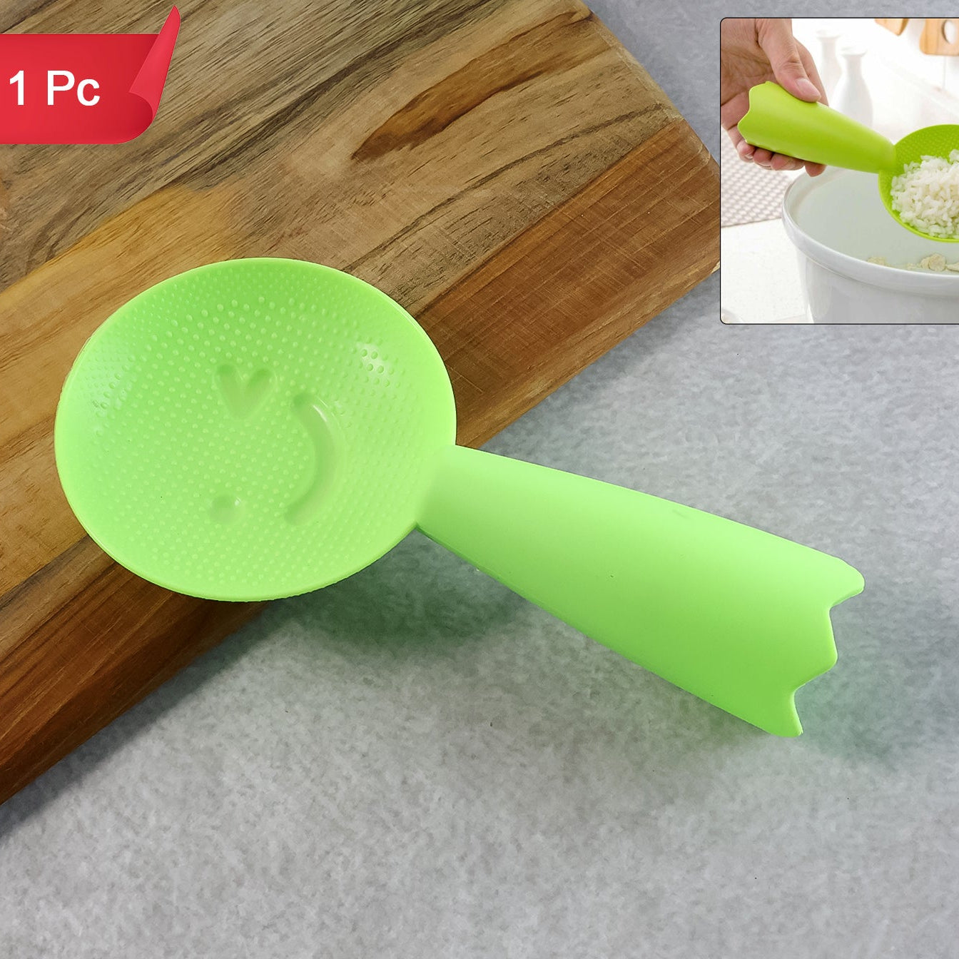 Non-Stick Rice Serving Spoon - 1 Pc Heat-Resistant Kitchen Utensil - Happy Price - Image 1