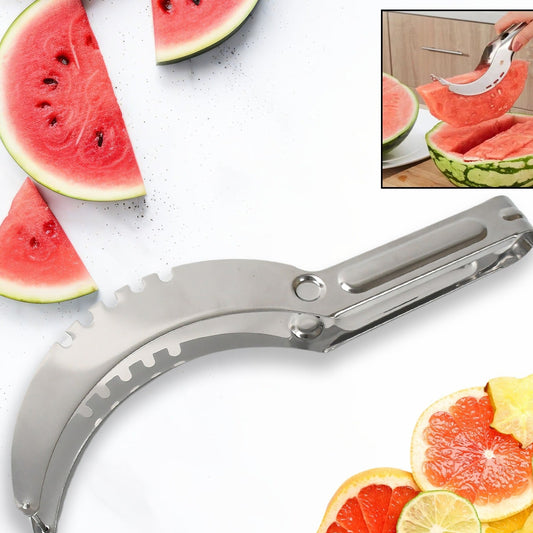 3-in-1 Stainless Steel Fruit Slicer & Corer for Watermelon & Melon (1 Pc) - Happy Price - Image 1