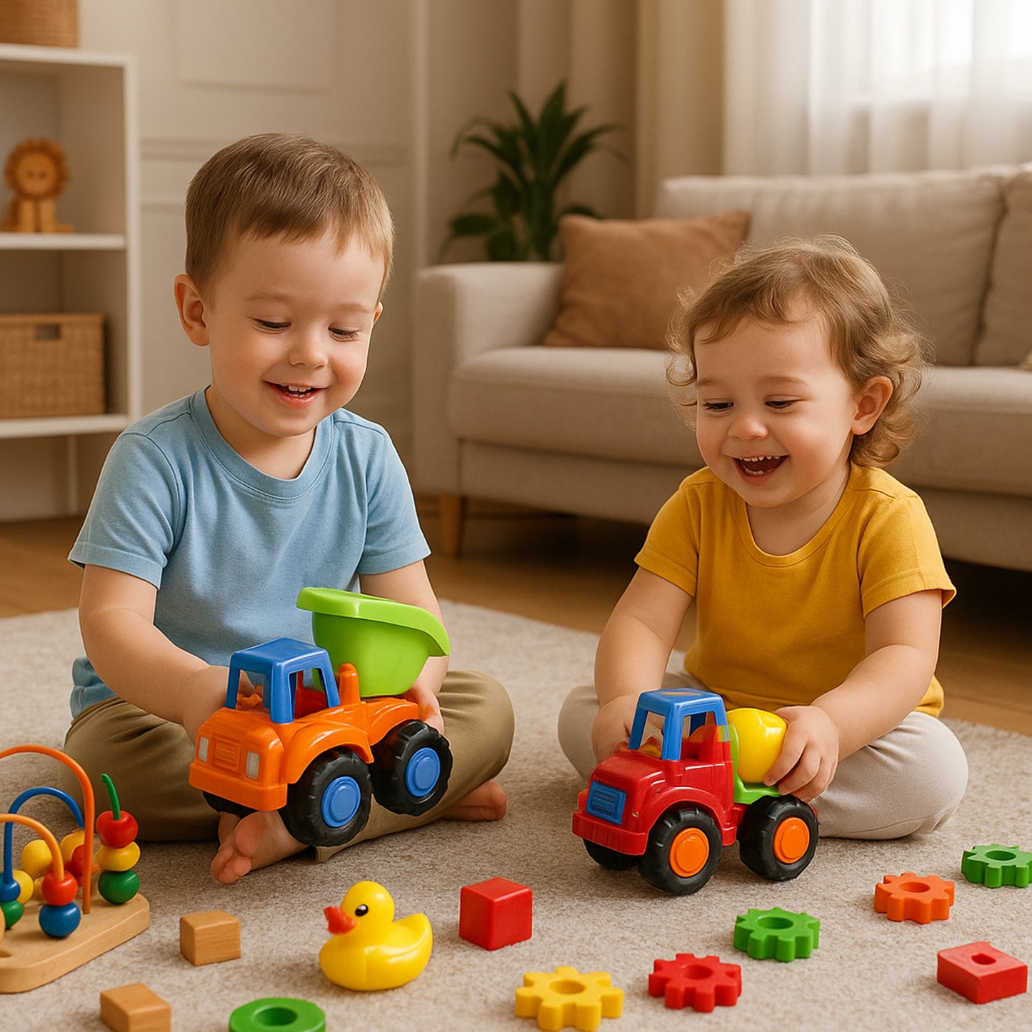 Funwoods 8 Pc Mini Construction Vehicle Toy Set for Kids - Happy Price - Image 3