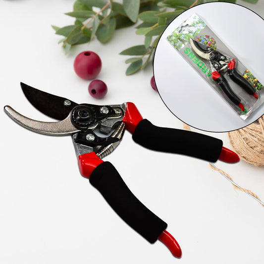 21cm Red Garden Shears Sharp Cutter Pruners Scissor Pruner. - Happy Price - Image 1