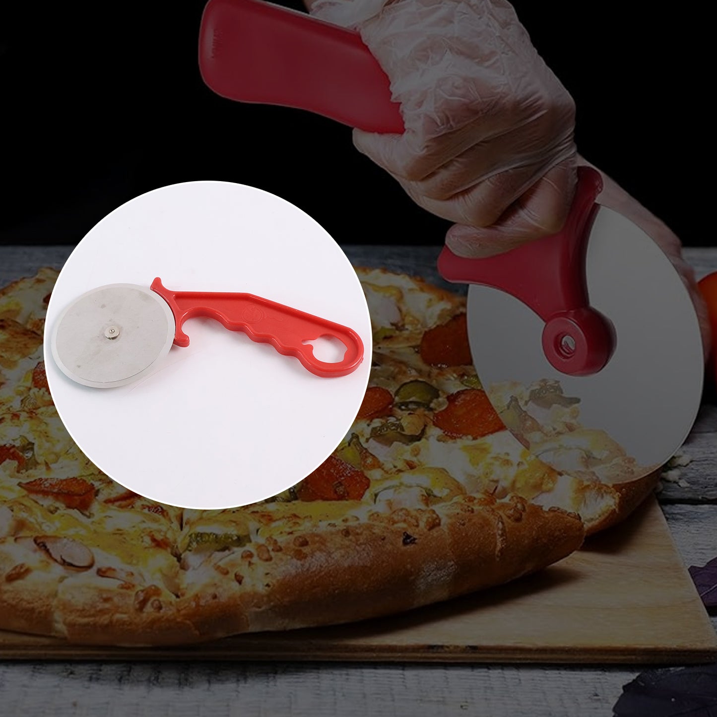 Stainless Steel Pizza Cutterpastry Cuttersandwiches Cutter - Happy Price - Image 4