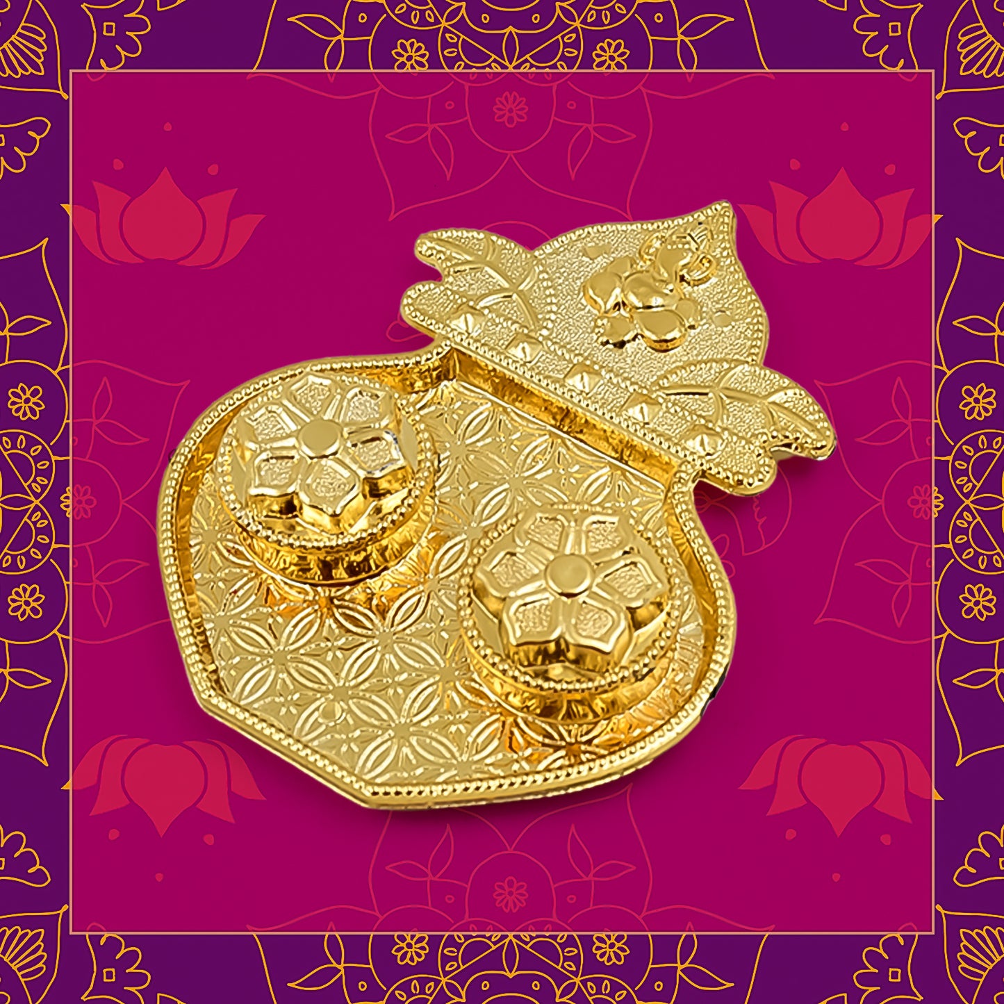 Kalash Shape Kumkum Thali for Puja & Festivals (1 Pc) - Happy Price - Image 4