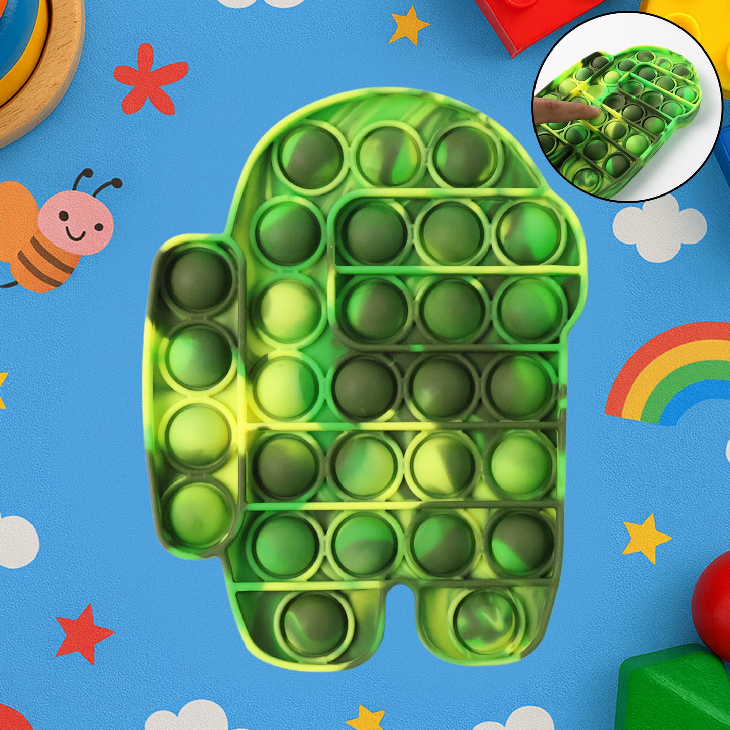 Astronaut Silicone Pop It Fidget Toy for Stress Relief - 1 Pc - Happy Price - Image 3