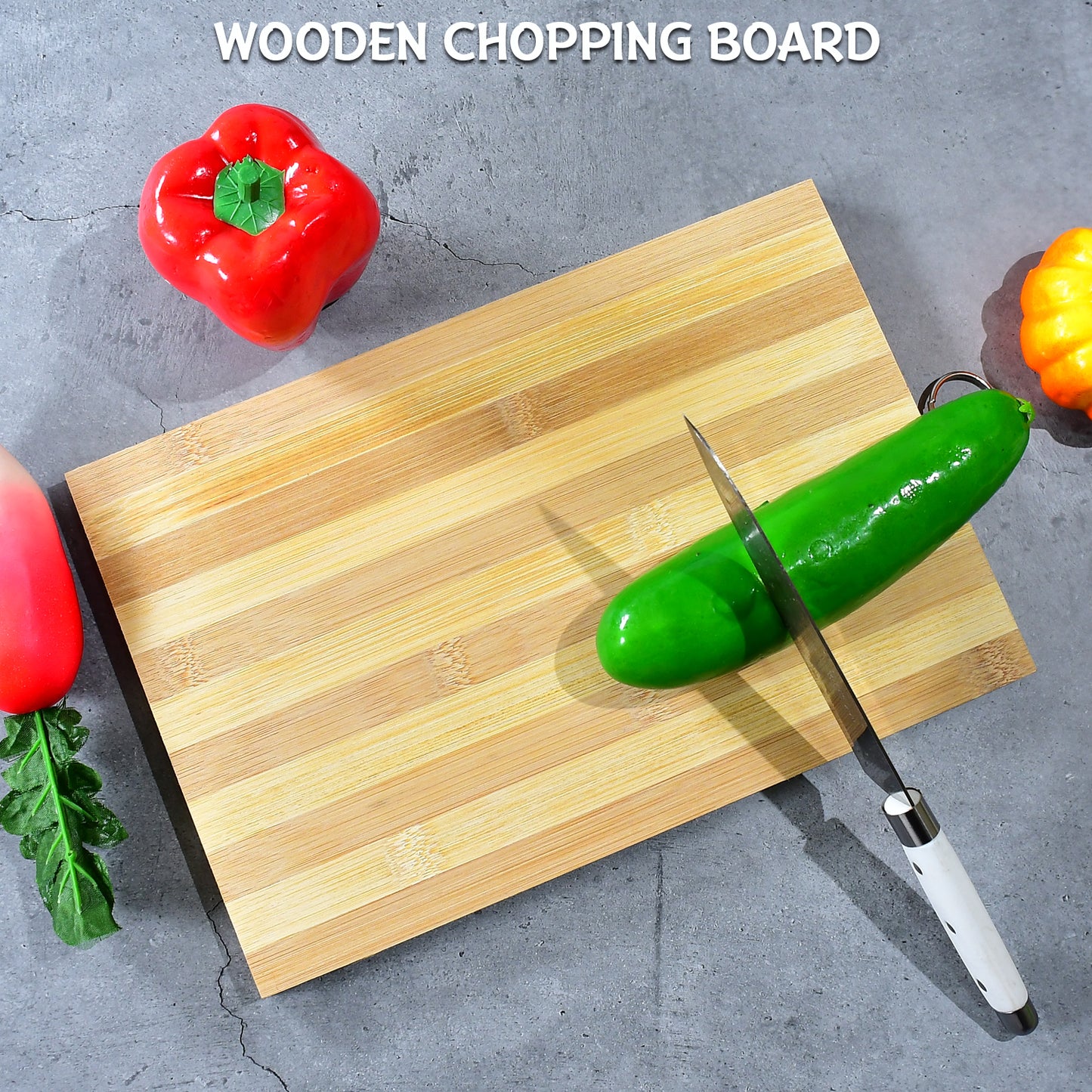 Natural Wood Chopping Cutting Board For Kitchen Vegetables Fruits  Cheese Bpa Free. - Happy Price - Image 4