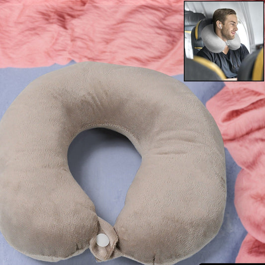 Soft Neck Pillow For Car Home Airplane Travel Travel Neck Pillow For Sleeping  Travel Essentials For Neck Restmultipurpose Comfortable Head Rest Neck Holder Pillow (1 Pc) - Happy Price - Image 1