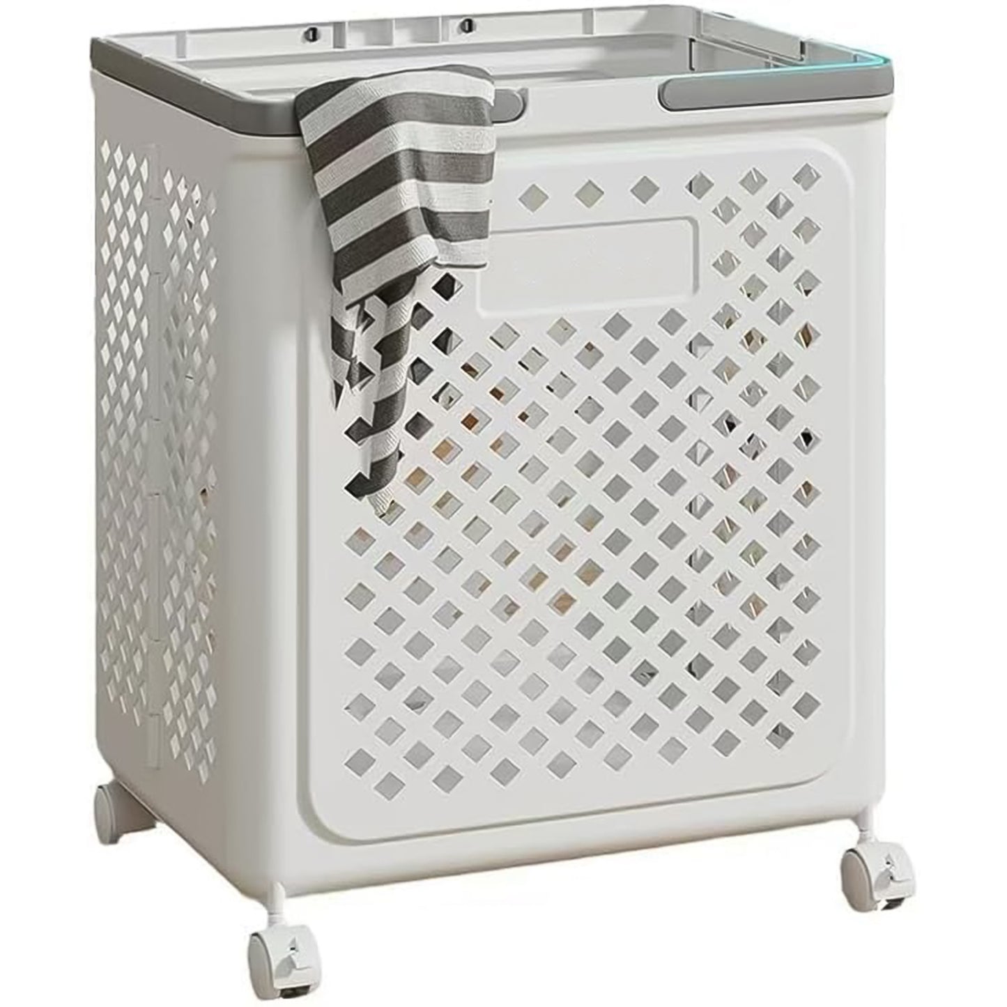Large Foldable Laundry Basket With Wheels - Happy Price - Image 7