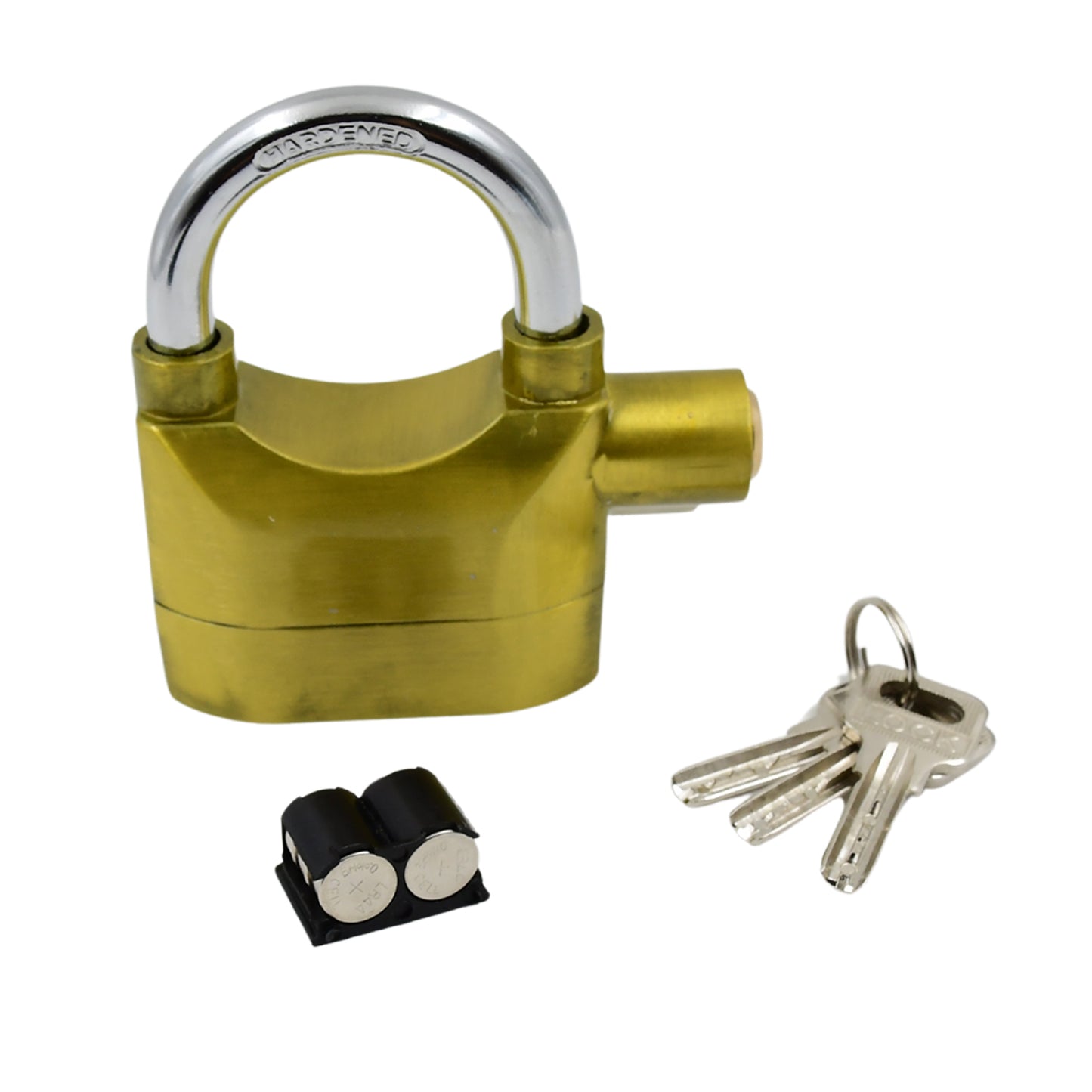 Security Alarm Metallic Lock System With 3 Keys (1 Set  Mix Color) - Happy Price - Image 4