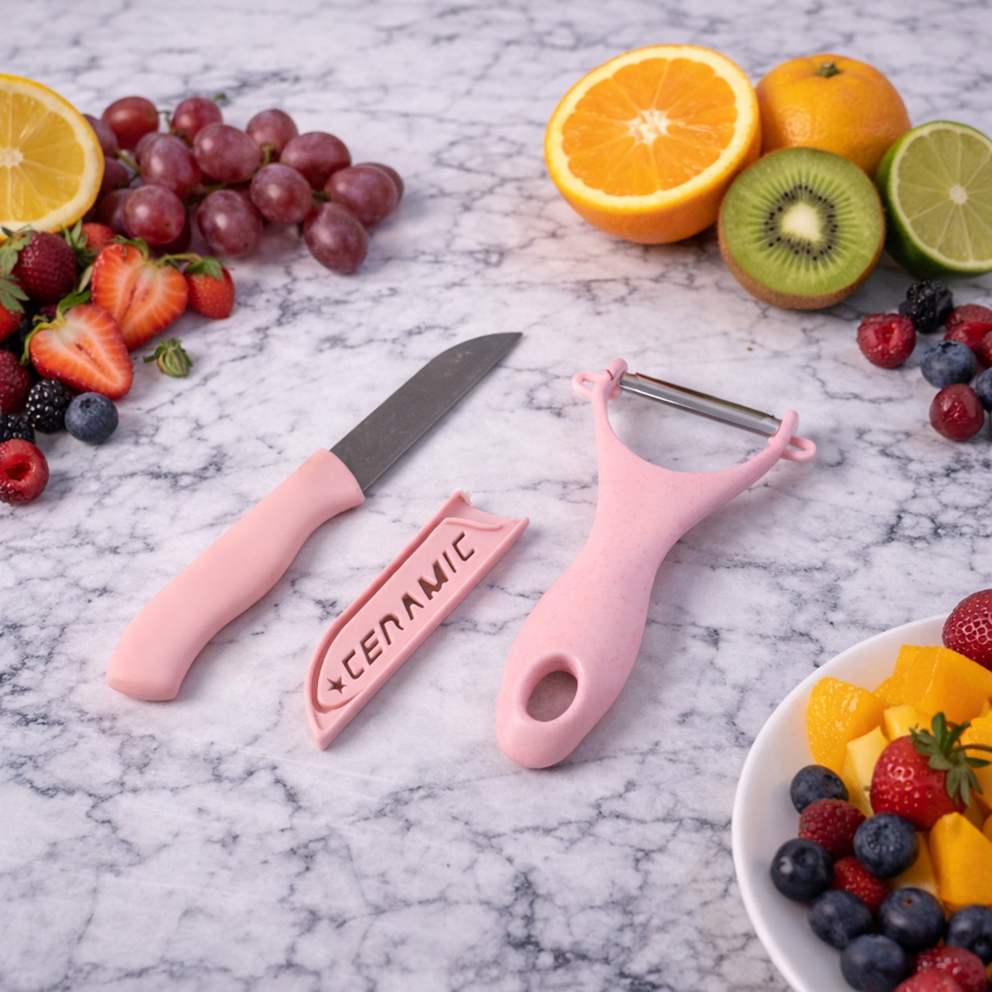 3-in-1 Kitchen Prep Set: Cutting Board, Knife & Peeler (1 Set) - Happy Price - Image 6