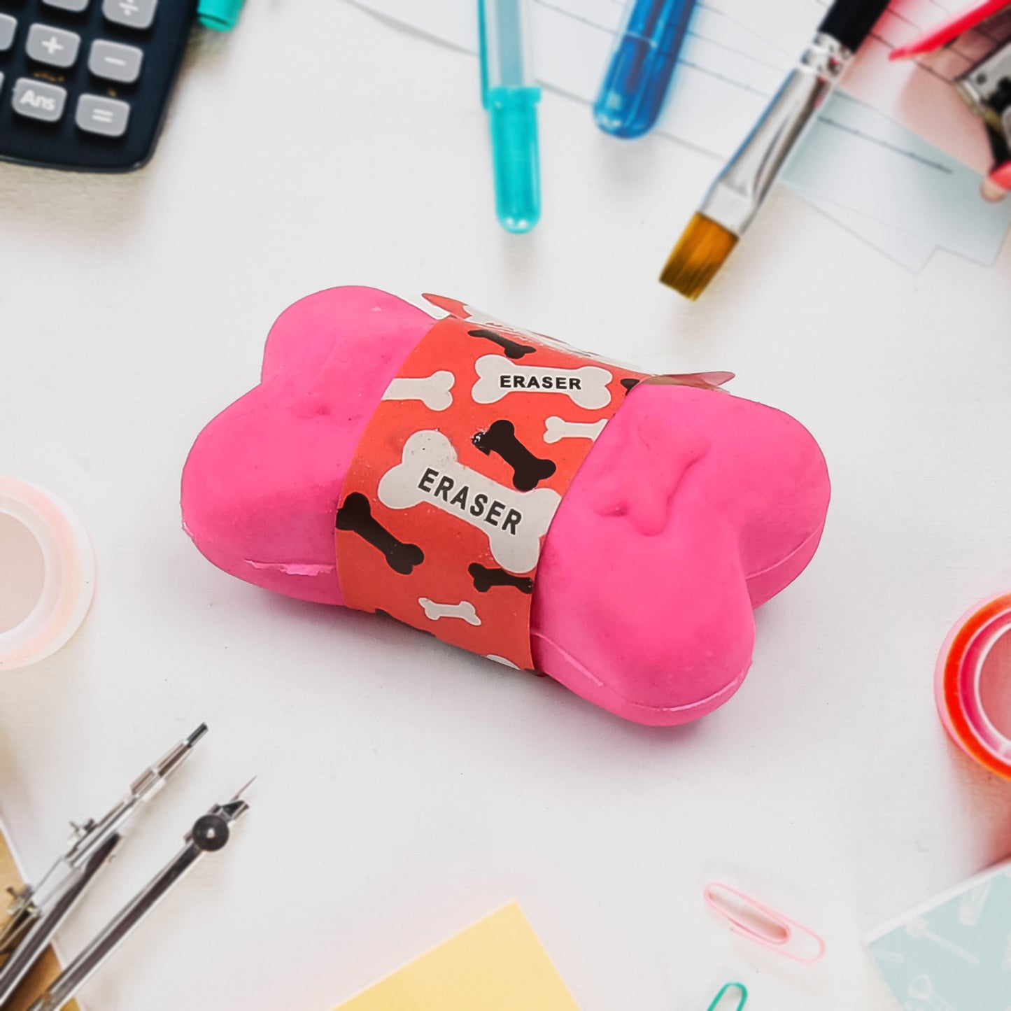 Bone Erasers Cartoon Erasers Pencil Eraser (1 Pc  Mix Colour) - Happy Price - Image 5