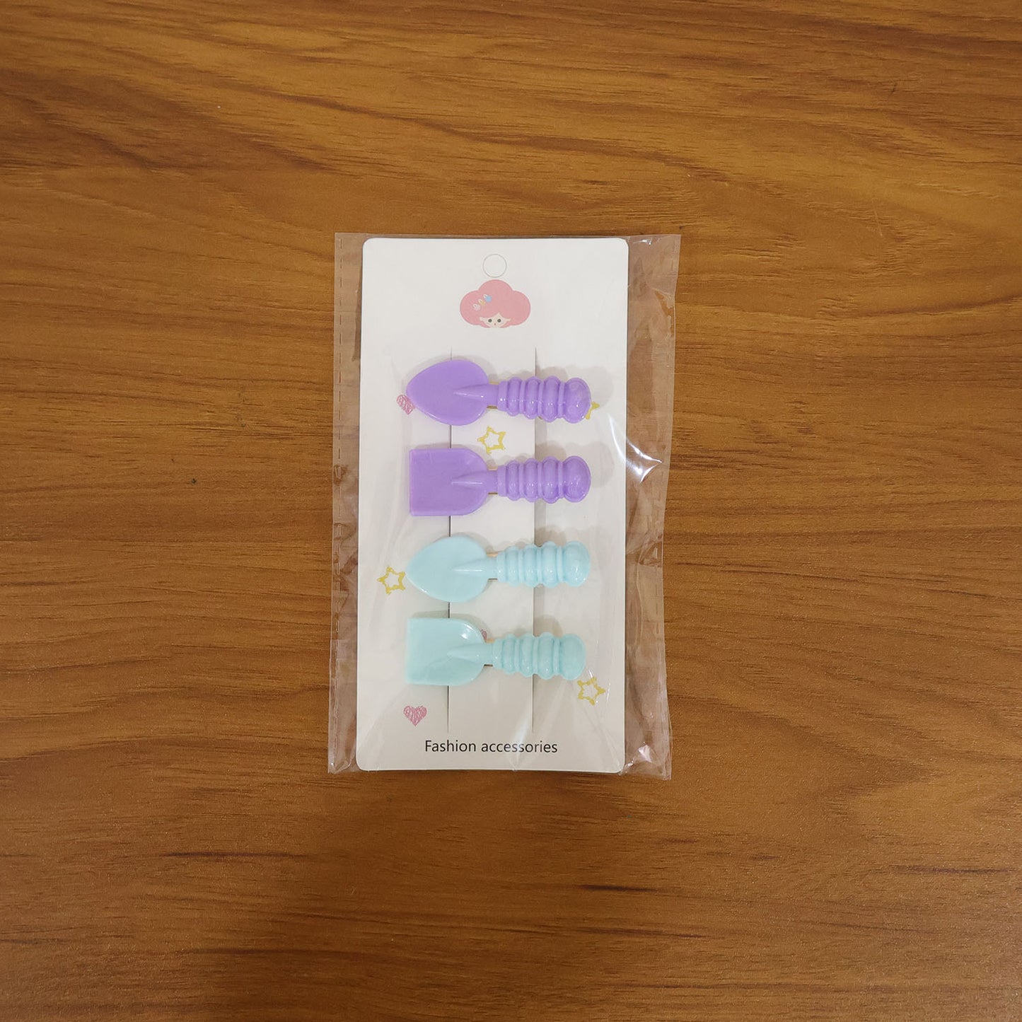 Cute Spoon & Spatula Shape Hair Clips - 4 Pc Set for Girls - Happy Price - Image 7