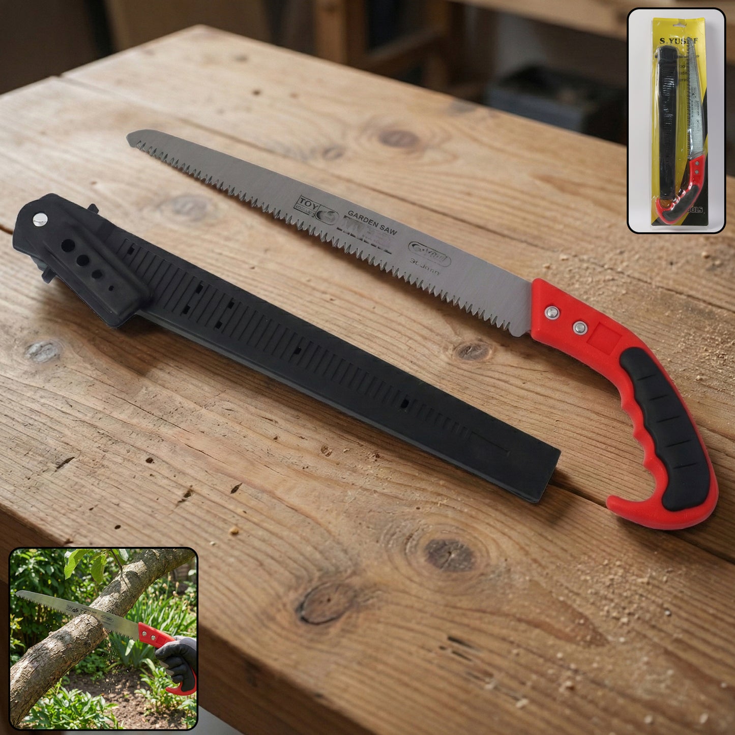 300 MM Manual Garden Pruning Saw - 1 Pc - Happy Price - Image 2