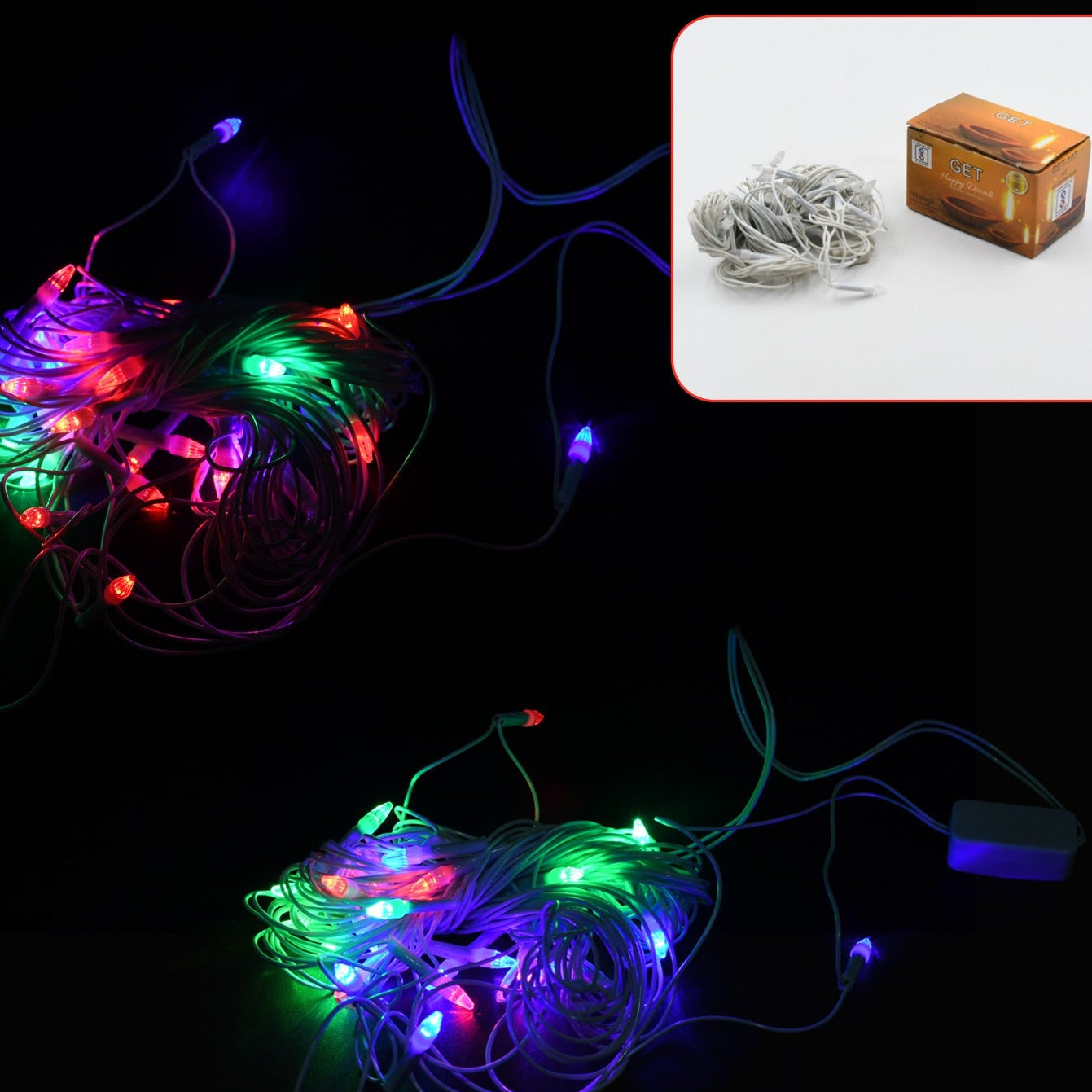 8333 8mtr Home Decoration Diwali  Wedding Led Christmas String Light Indoor And Outdoor Light (28l 8mtr)