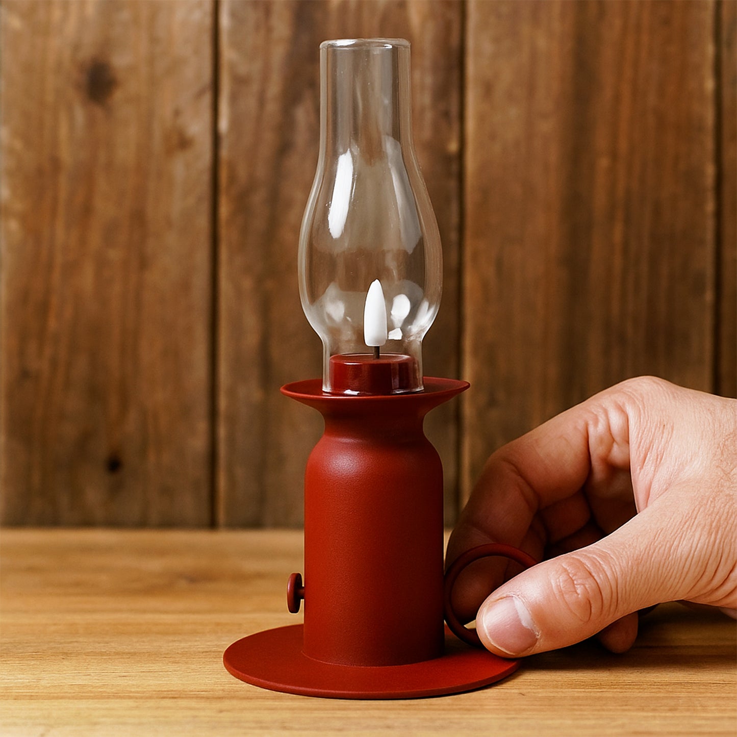 Vintage Style LED Candle Lamp - Battery Operated Flameless Lantern (1 Pc) - Happy Price - Image 6