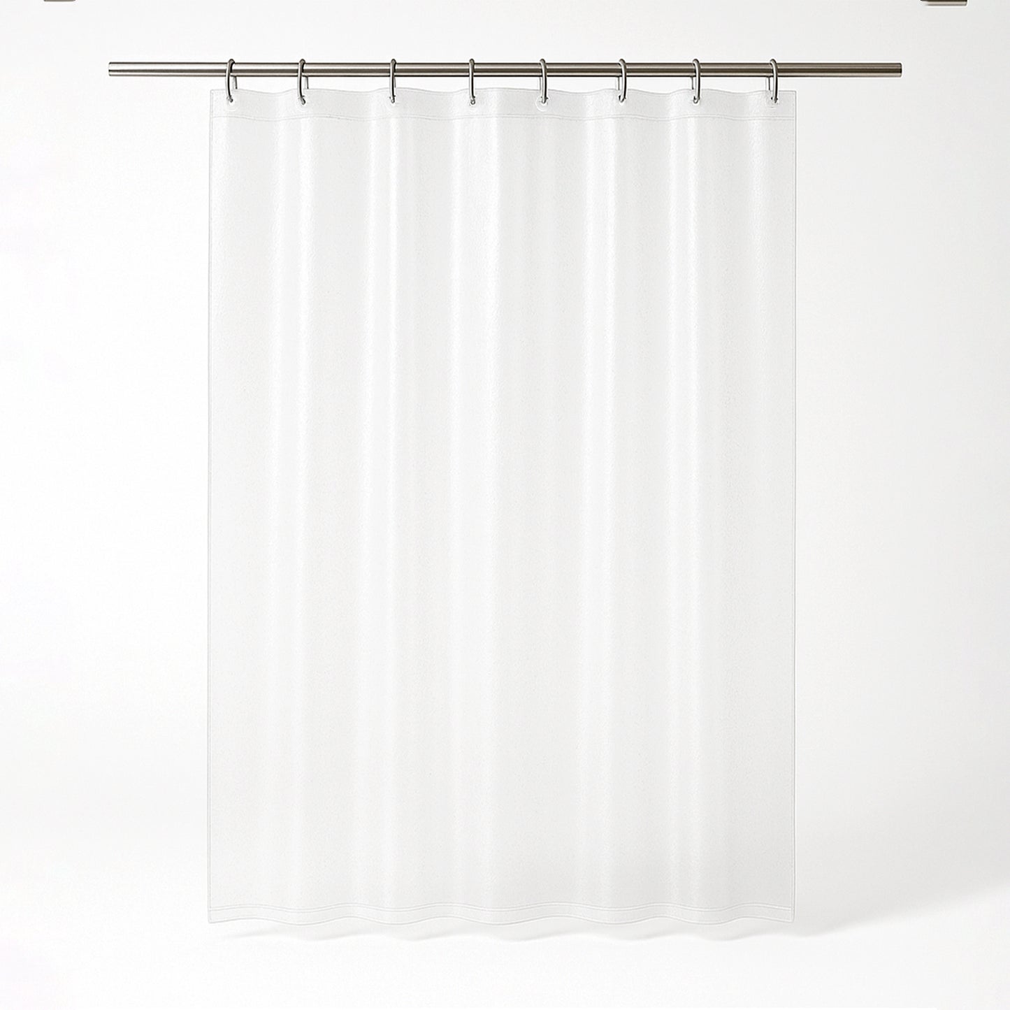 Clear Waterproof PVC Shower Curtain 75x52 Inch with Reinforced Eyelets - Happy Price - Image 5