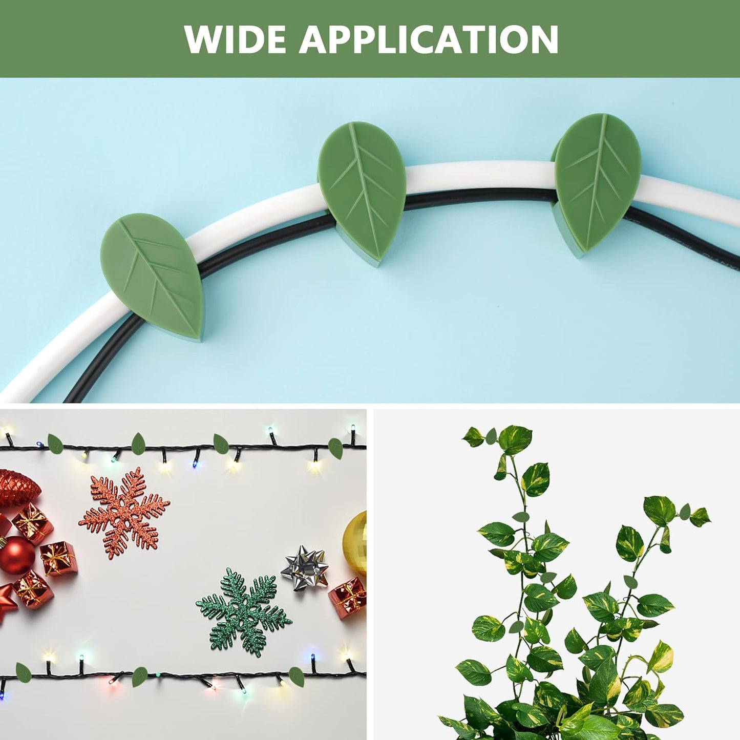 Plant Climbing Wall Fixture Clip Self-adhesive Hook Vines Traction Invisible Stand Green Plant Clip Garden Wall Clip Plant Support Binding Clip Plants For Indoor Outdoor Decoration (10 Pcs Set) - Happy Price - Image 3